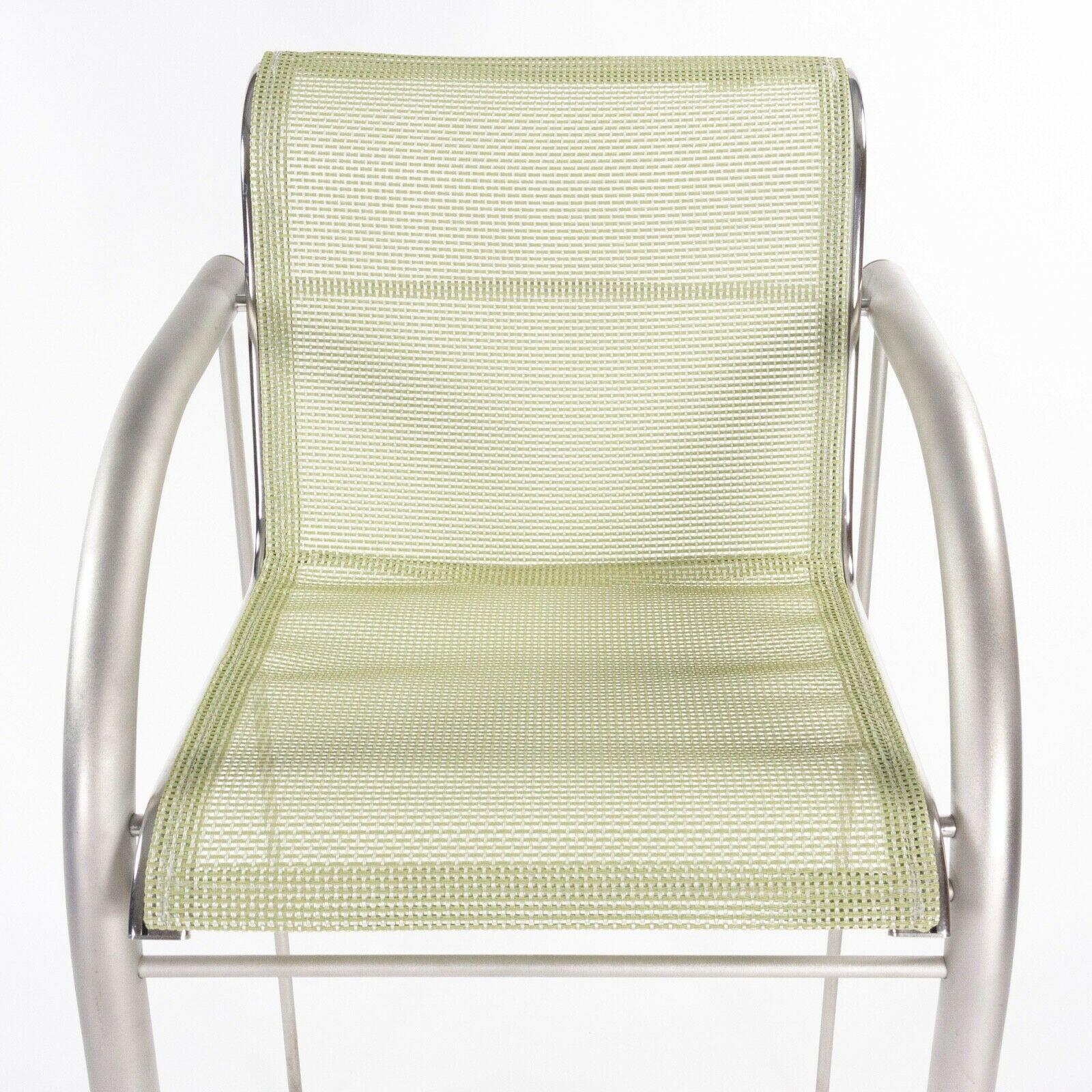 Prototype Richard Schultz 2002 Collection Stainless Bar Stool with Outdoor Mesh 3