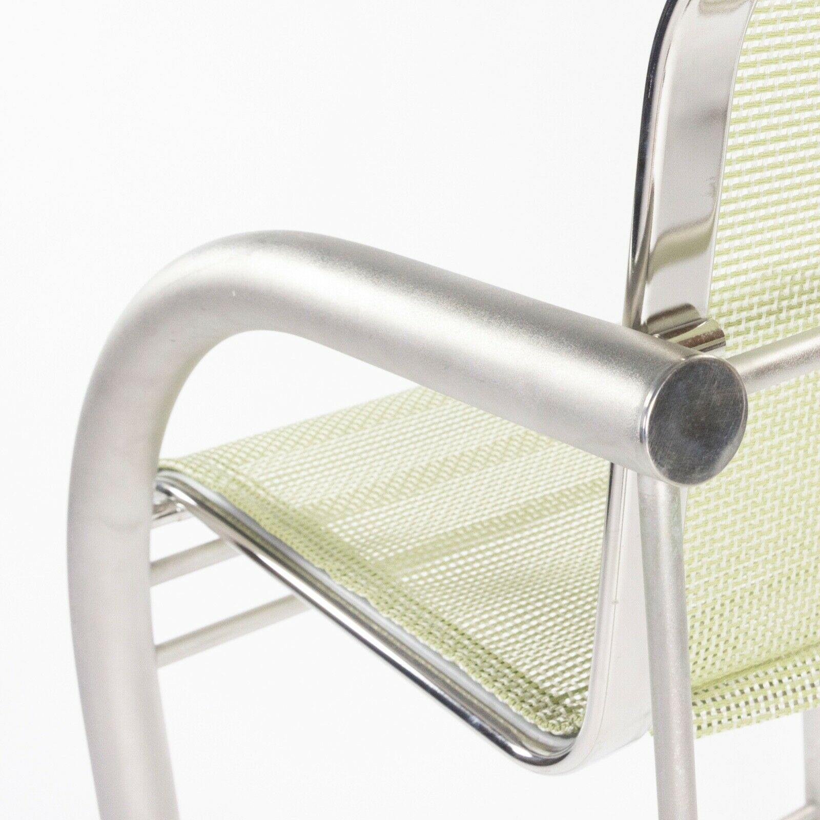 Prototype Richard Schultz 2002 Collection Stainless Bar Stool with Outdoor Mesh 2