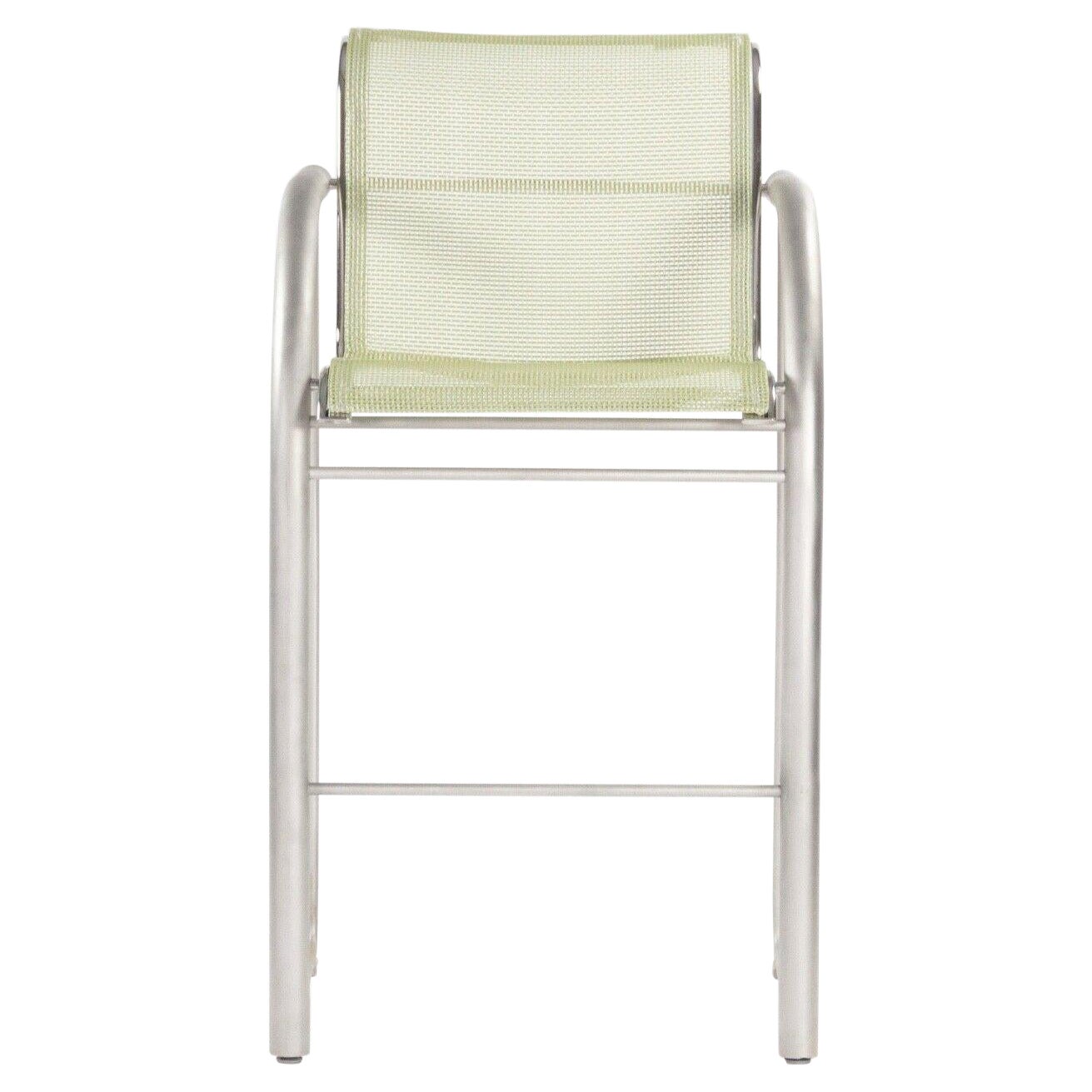 Prototype Richard Schultz 2002 Collection Stainless Bar Stool with Outdoor Mesh
