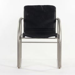 Prototype Richard Schultz 2002 Collection Stainless & Leather Dining Chair