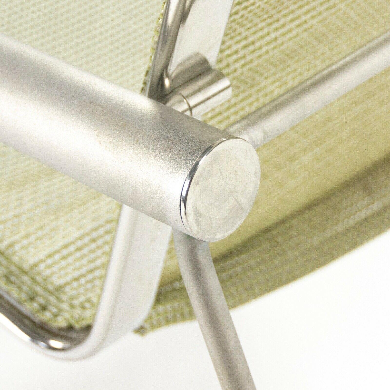Prototype de chaise à bascule Richard Schultz 2002 Collection en acier inoxydable et maille 3
