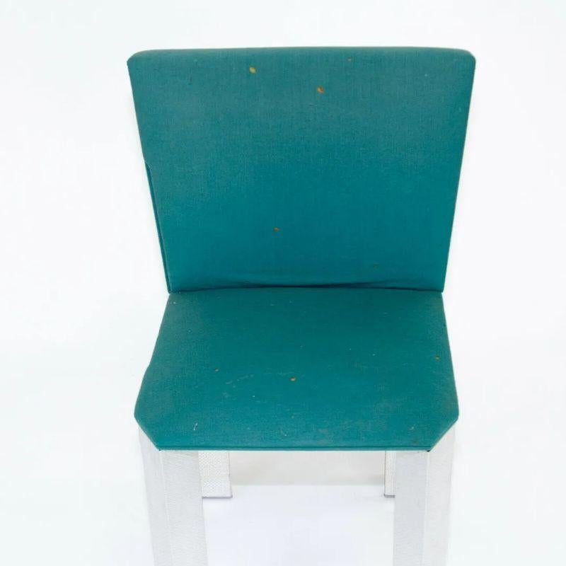Prototyp des Esszimmerstuhls aus Blech mit Stahlcase-Etuiablage von Richard Schultz für Steelcase aus dem Jahr 1985 im Angebot 3