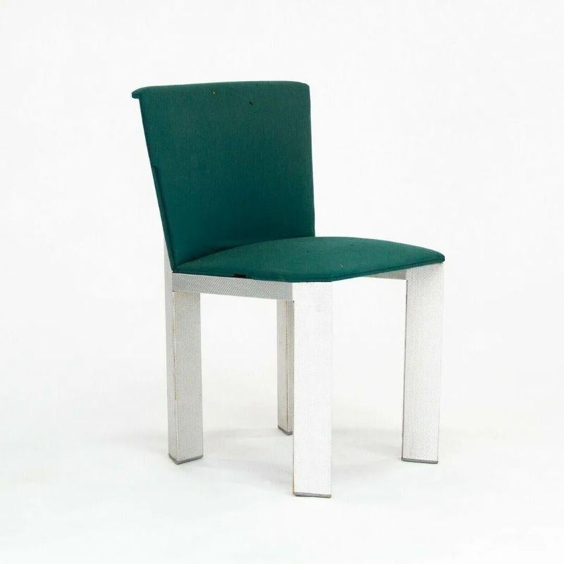 Prototype Richard Schultz for Steelcase Sheet Metal Dining Chair from Circa 1985 For Sale 1