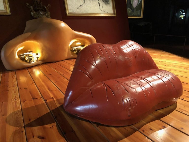Prototype Salvador Dali 'Salivasofa' from 1974 with Certificate of Authenticity For Sale 8