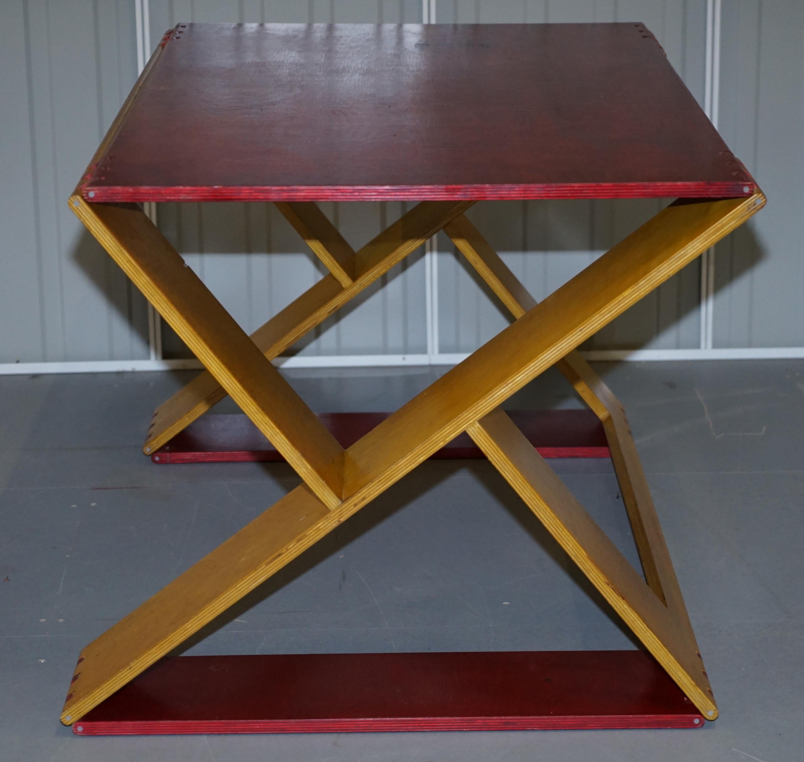 Prototype Viscount David Linley Folding Desk and Chair in Satin Birch Art Modern 4