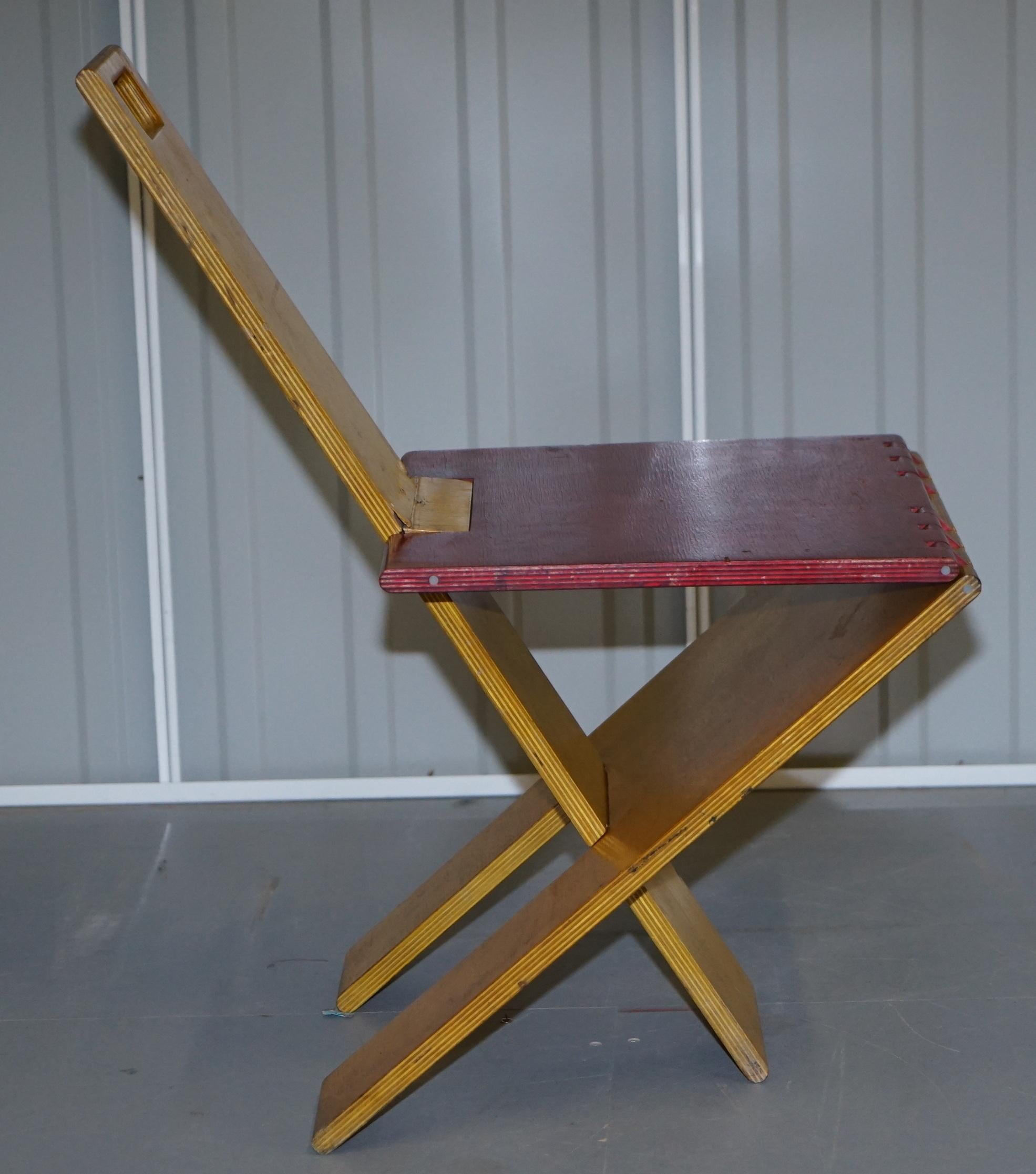 Prototype Viscount David Linley Folding Desk and Chair in Satin Birch Art Modern 11