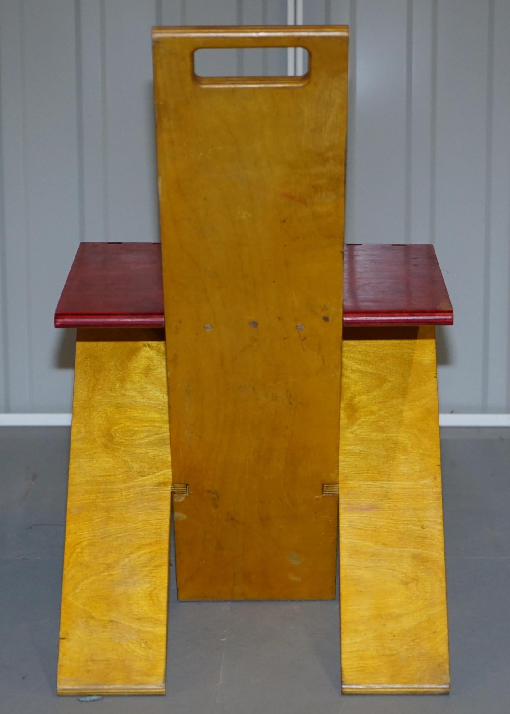 Prototype Viscount David Linley Folding Desk and Chair in Satin Birch Art Modern 12