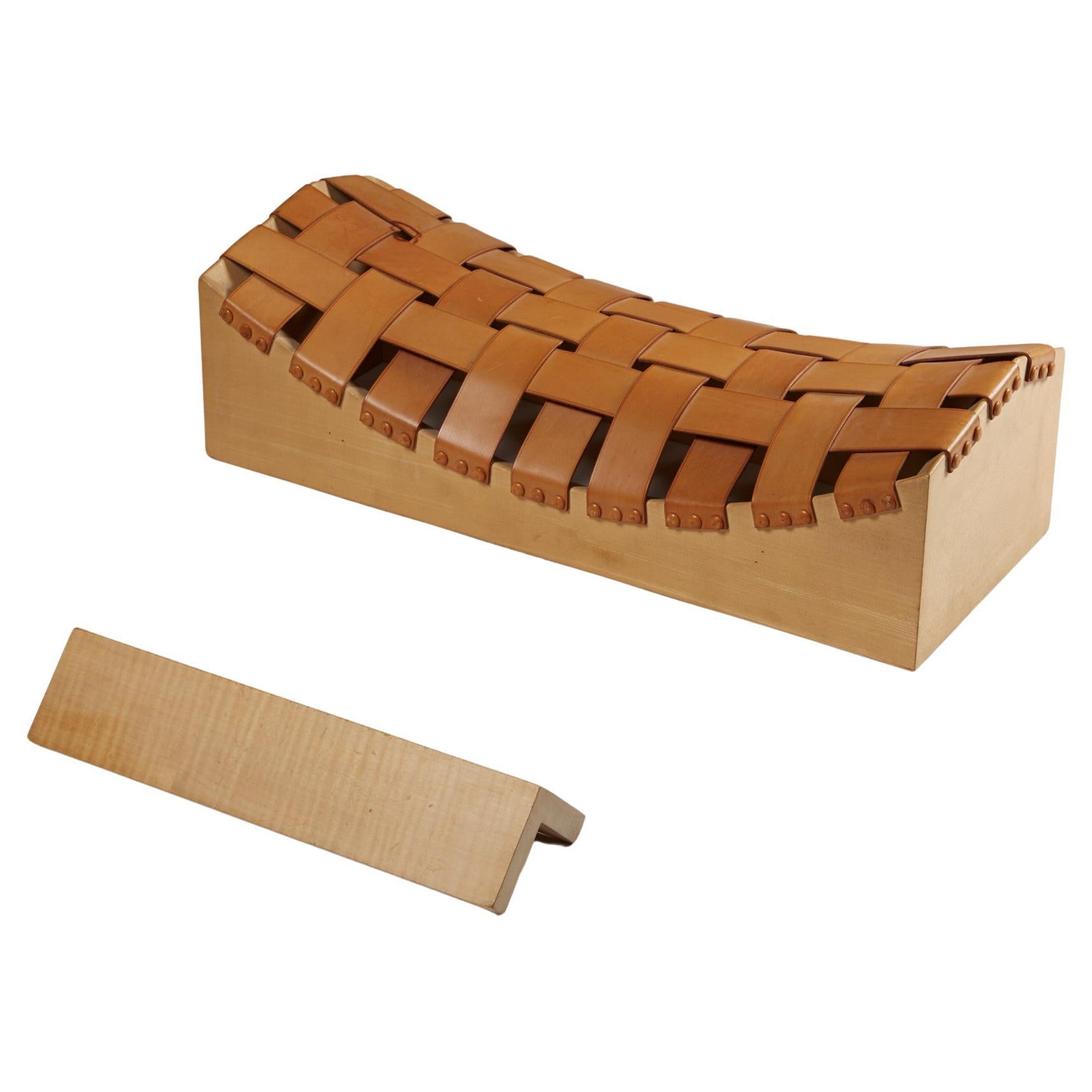 Prototype Wall Bench and Foot Rest, Designed by Gunnar Aagaard Andersen