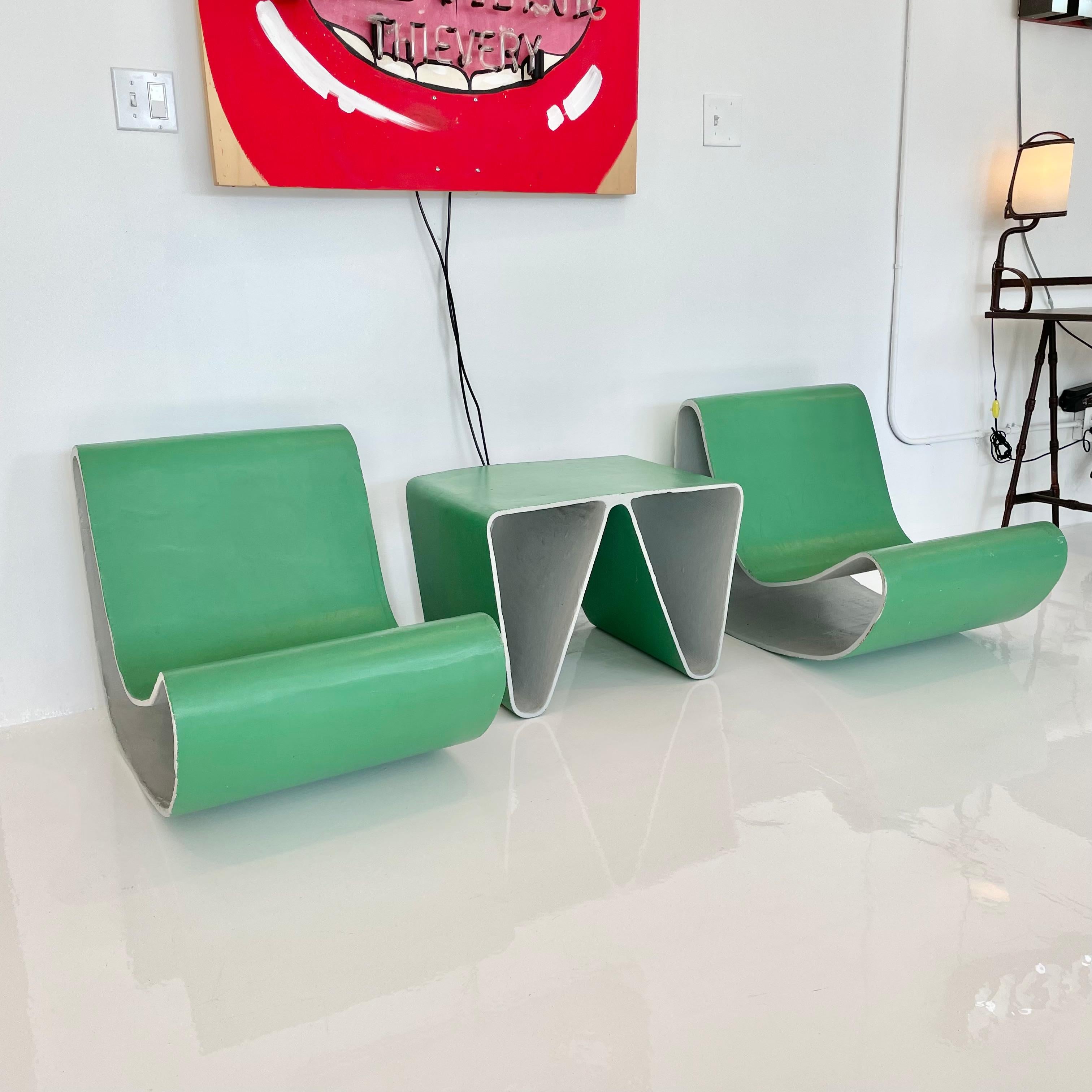 Prototype de chaises et de table Loop de Willy Guhl Bon état - En vente à Los Angeles, CA