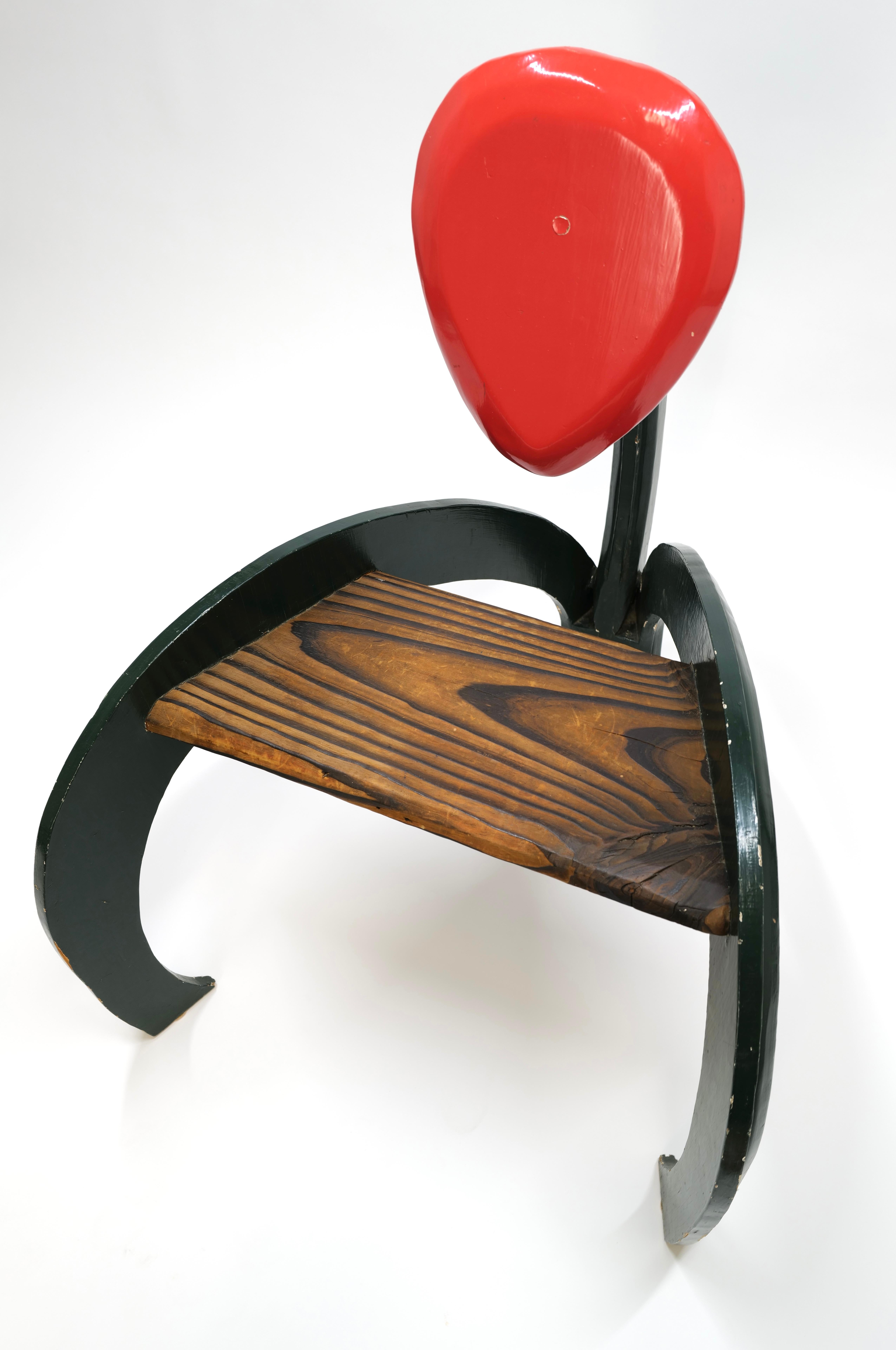 Prototype Wood Chair Resembling a Flower Stamen For Sale 9