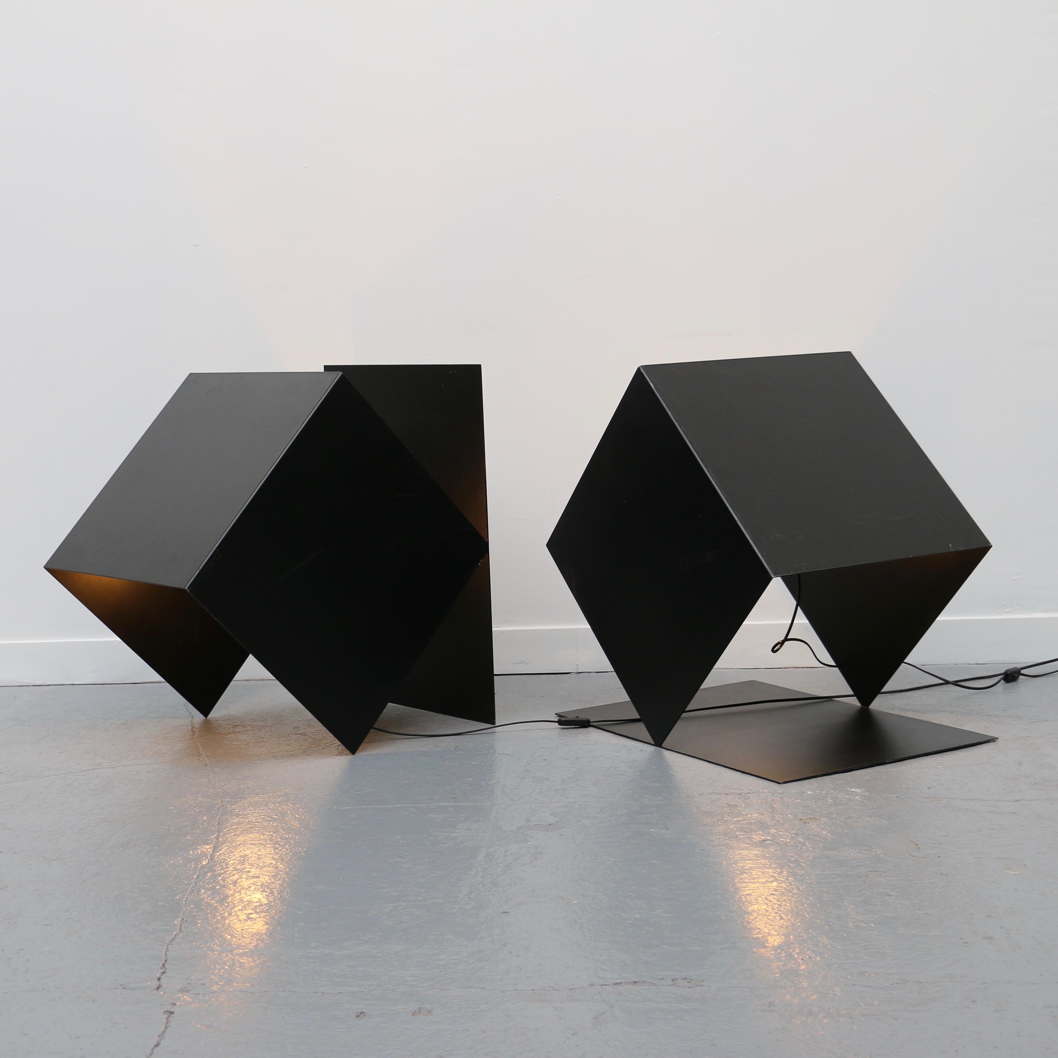 Prototypes Lacquered Sculpture Lamps from François Mascarello, France, 2000s In Good Condition For Sale In VILLERS-SUR-MER, FR