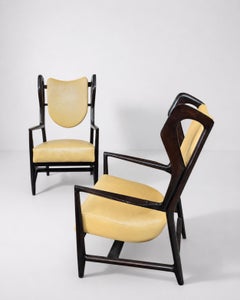Triennale Armchair Prototypes by Gio Ponti for I.S.A. Bergamo, with certificate