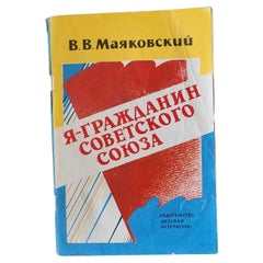  "Proud Citizen of the Soviet Union: Vintage Ussr Book by V.V Mayakovsky 1J24