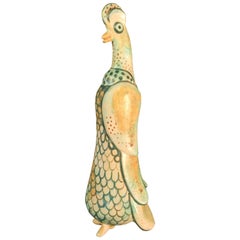 "Proud Rooster" Master Work Sculpture Hand-Painted by Eva Fritz-Lindner