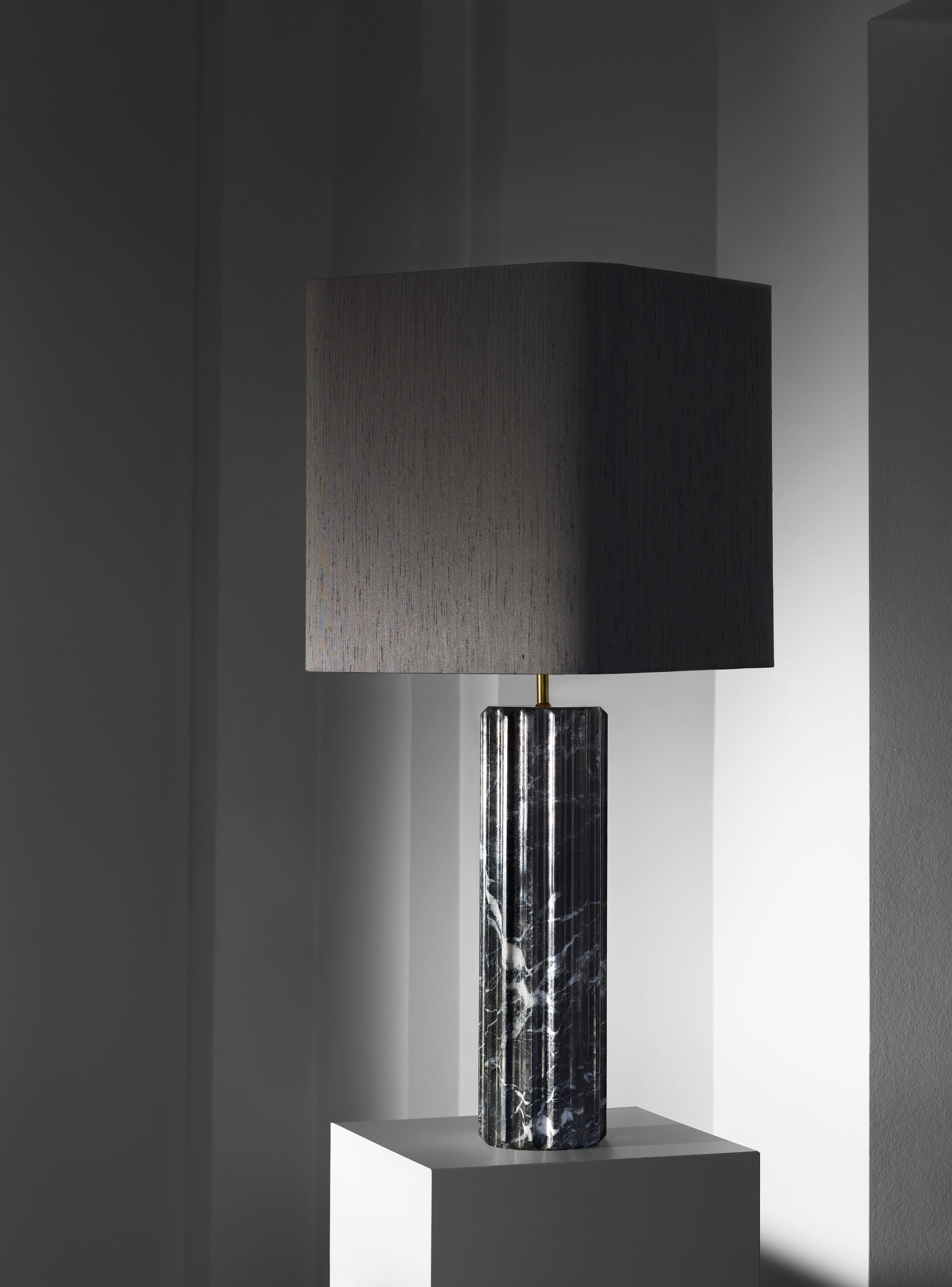Proud Table Lamp XL by Lisette Rützou
Dimensions: 38 x H 86 cm
Materials: Marble

All our lamps can be wired according to each country. If sold to the USA it will be wired for the USA for instance.

 Lisette Rützou’s design is motivated by an
