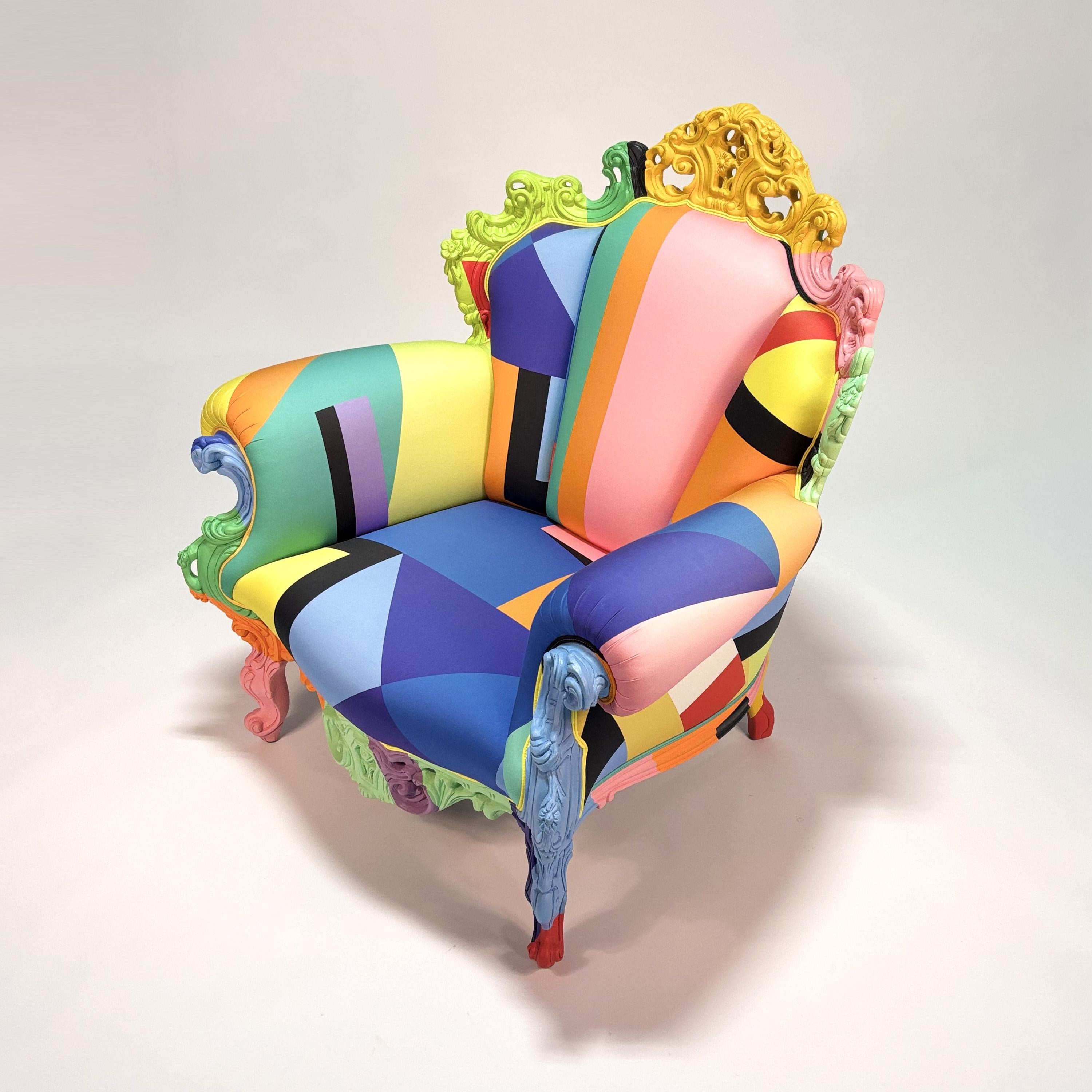 Proust Geometrica Armchair by Alessandro Mendini en venta 4