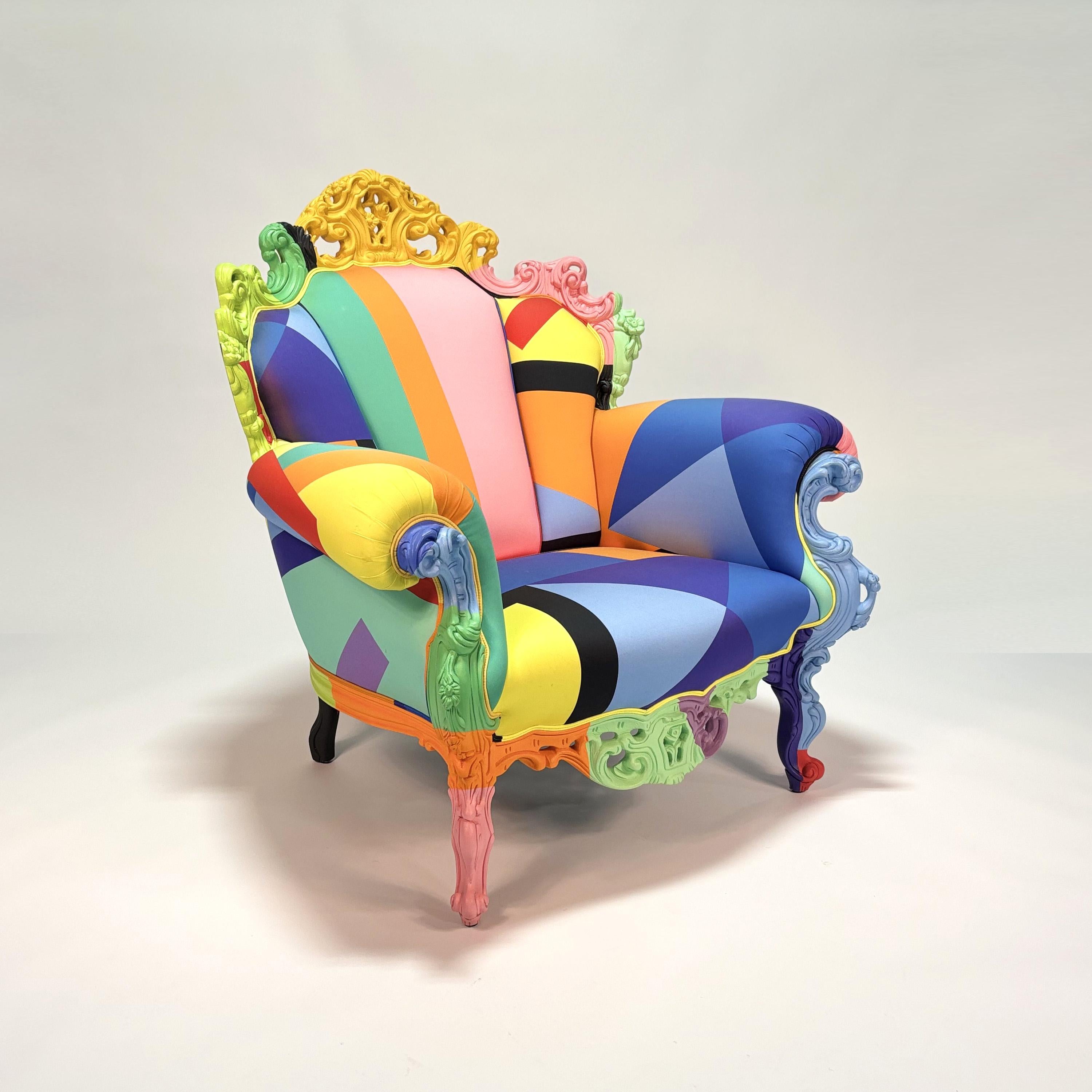 Proust Geometrica Armchair by Alessandro Mendini Italiano en venta