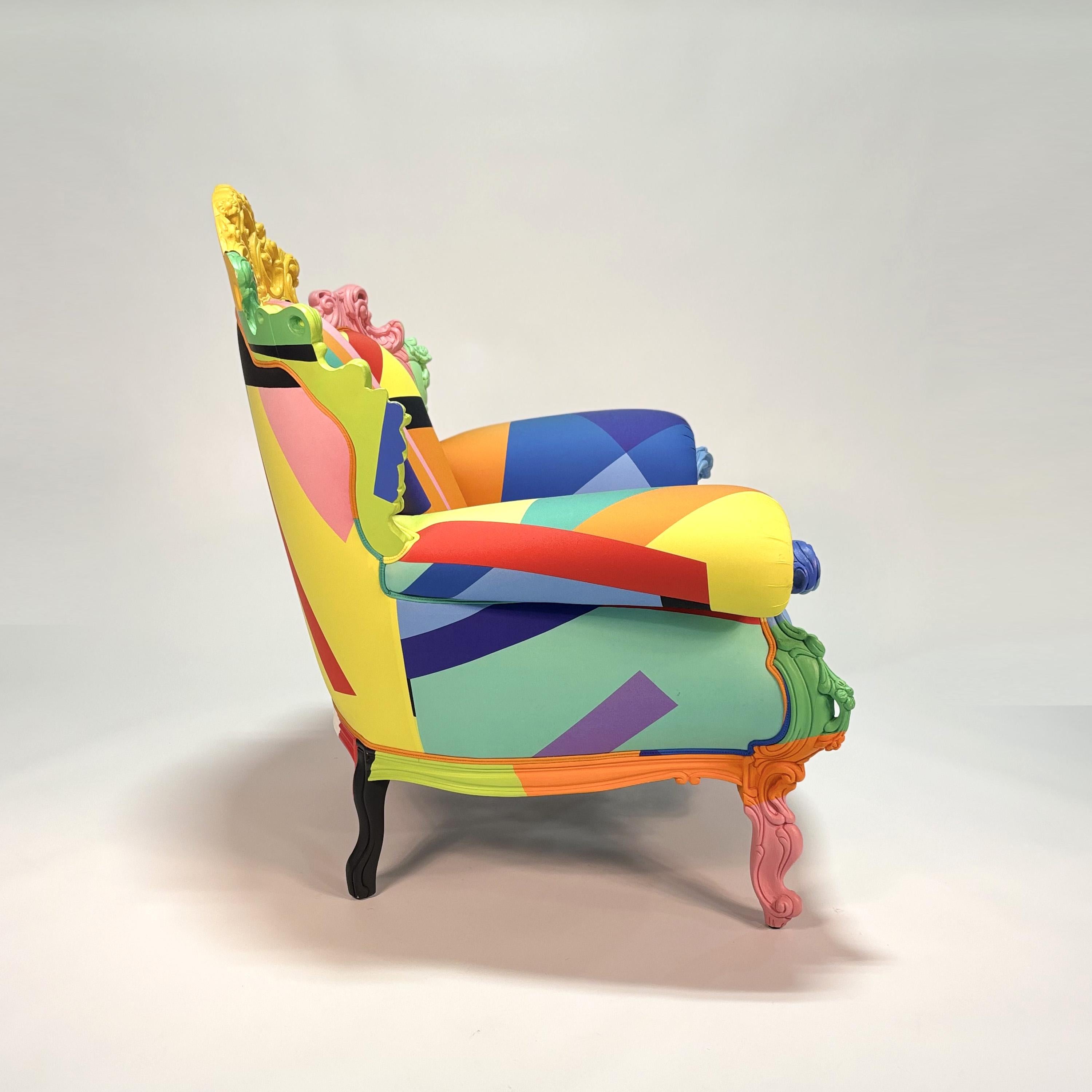 Proust Geometrica Armchair by Alessandro Mendini en Bueno estado para la venta en Doral, FL