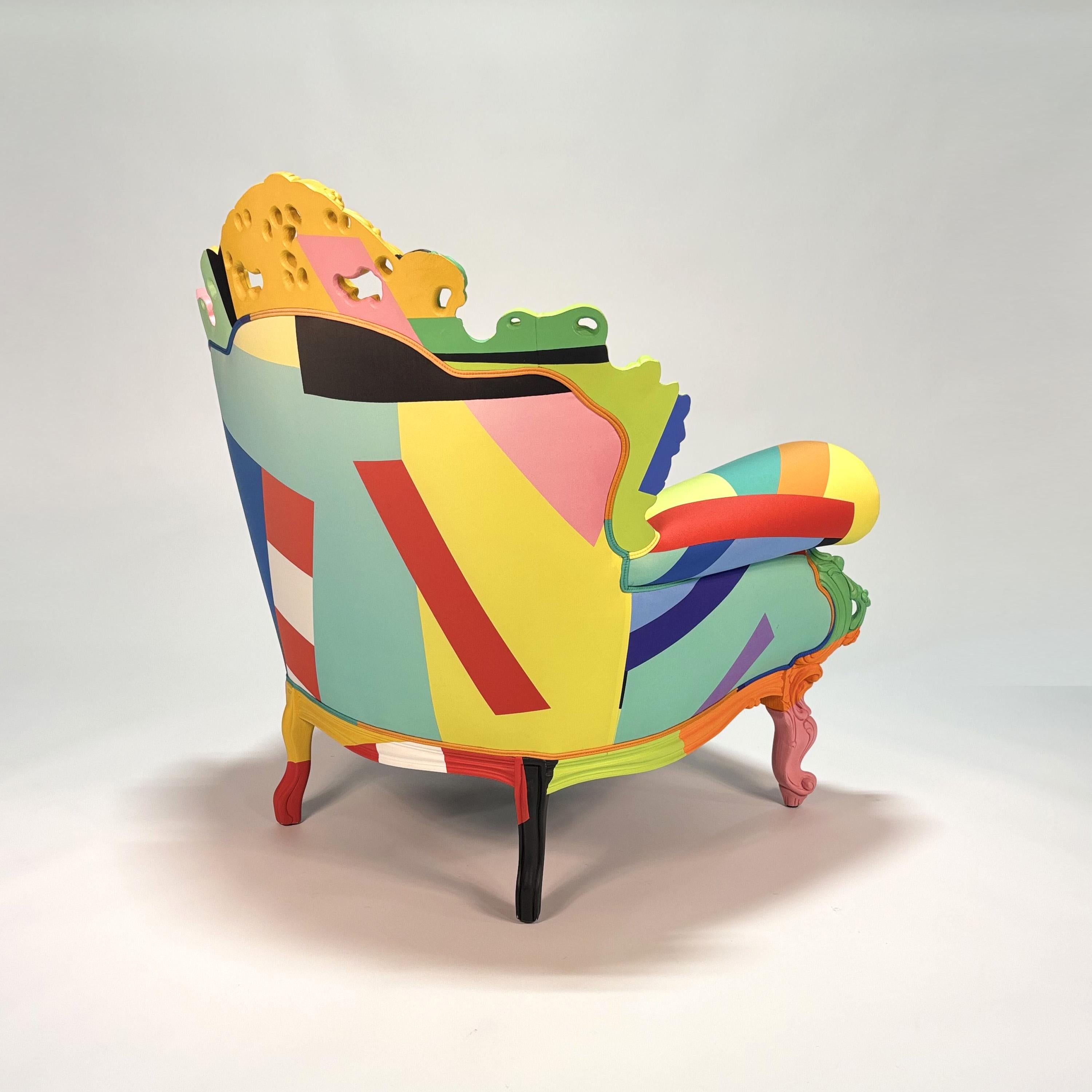 Proust Geometrica Armchair by Alessandro Mendini finales del siglo XX en venta