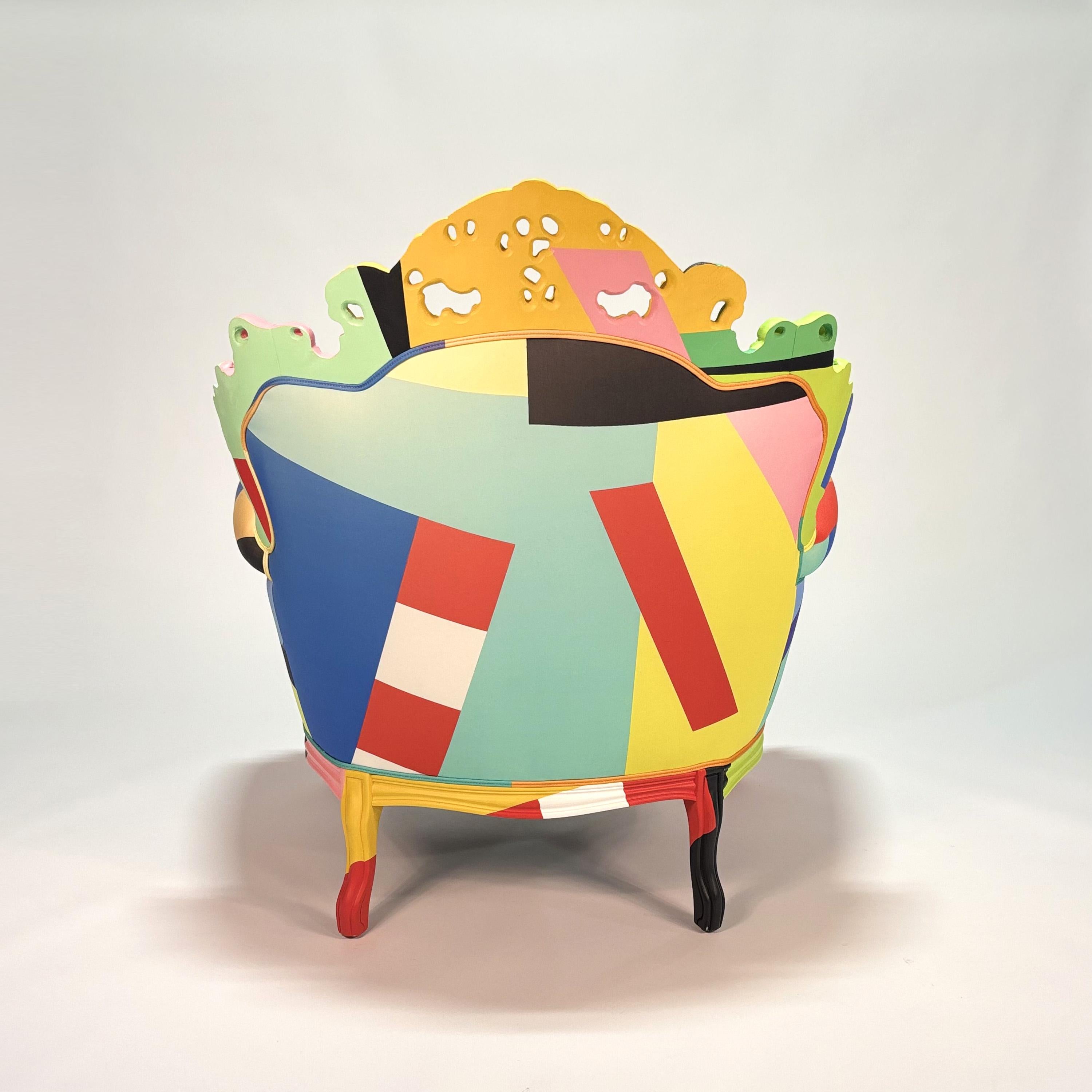 Proust Geometrica Armchair by Alessandro Mendini Tela en venta