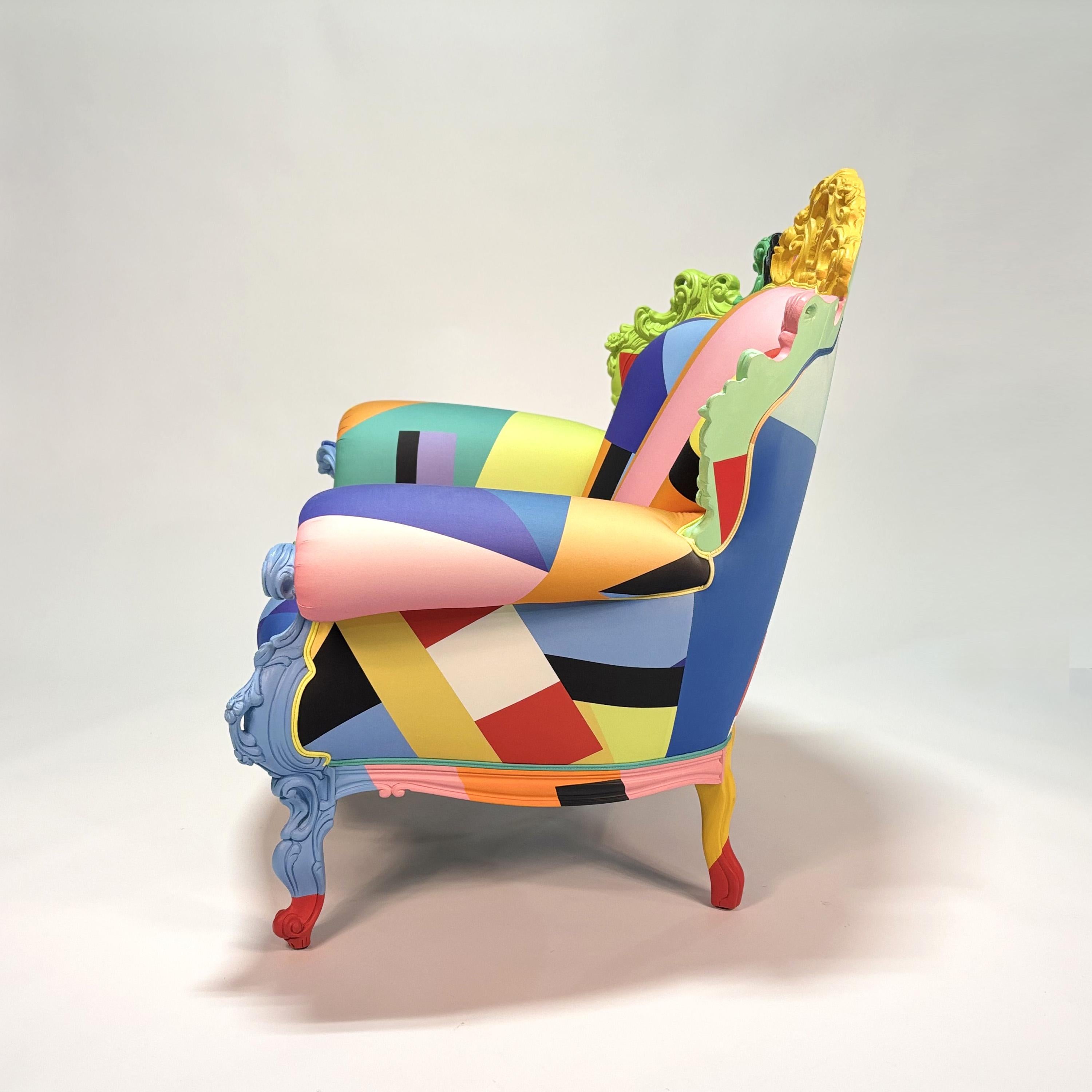 Proust Geometrica Armchair by Alessandro Mendini en venta 2