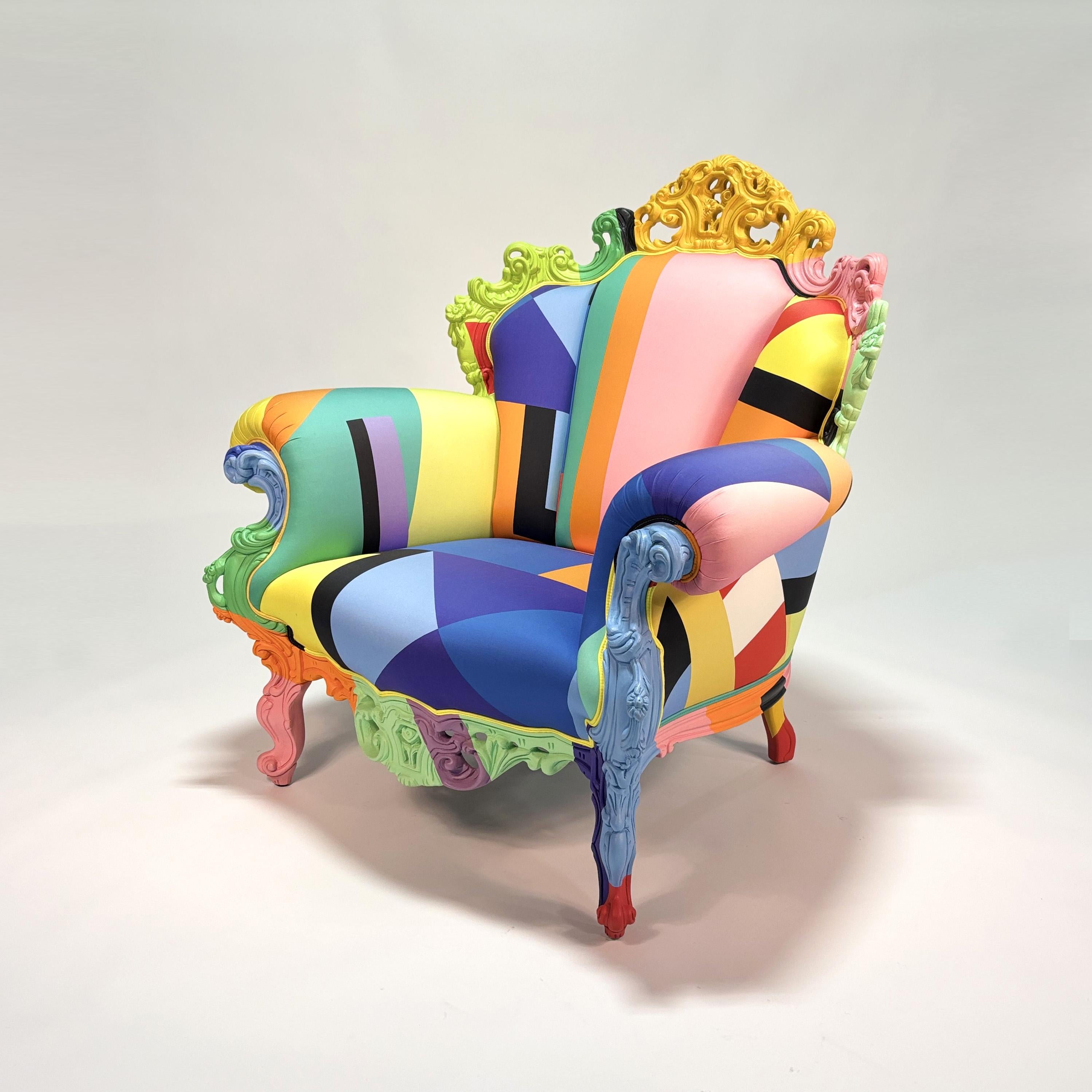 Proust Geometrica Armchair by Alessandro Mendini en venta 3