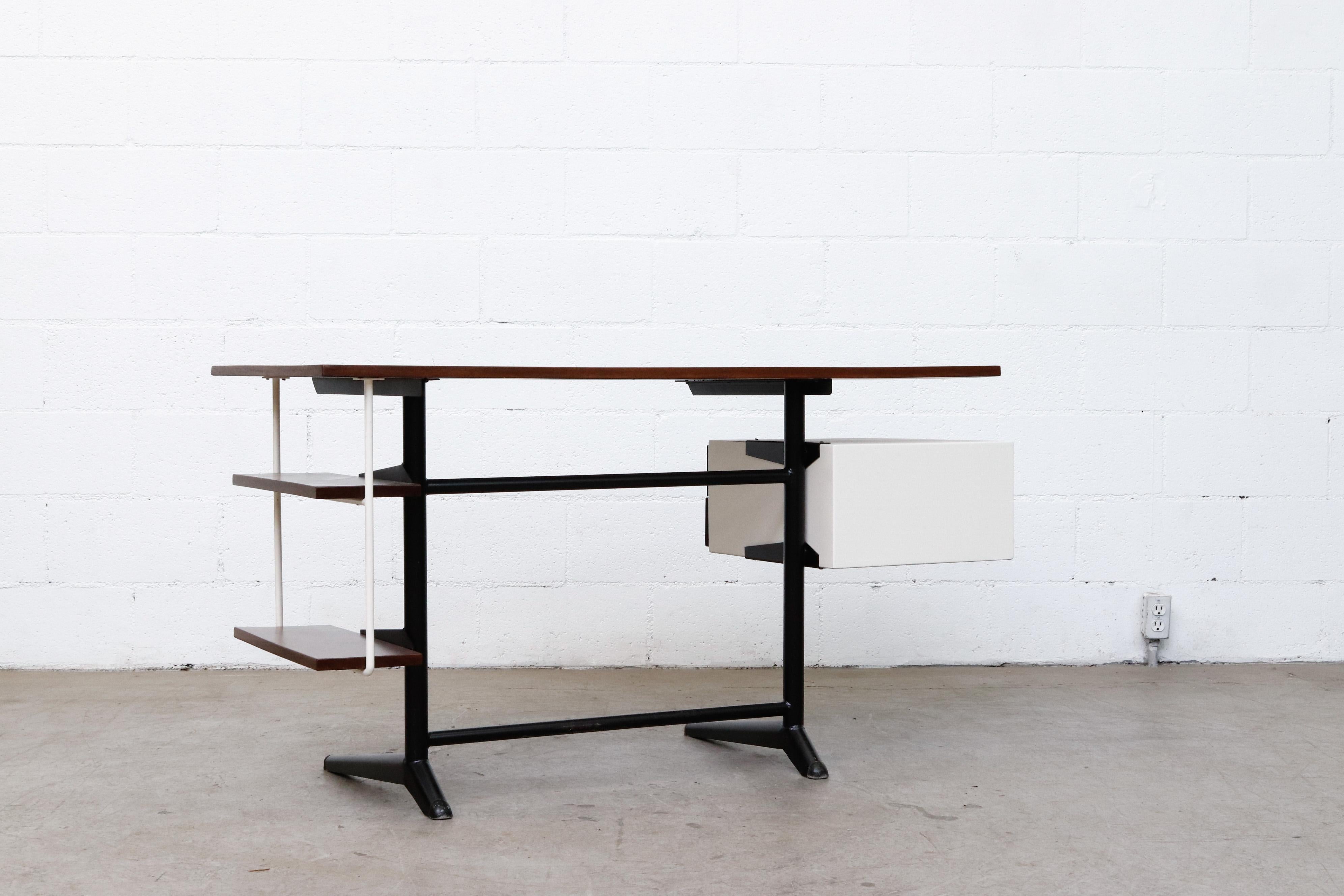 Mid-20th Century Prouve Inspired Modernist Writing Desk