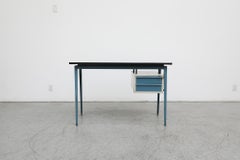 Mid-Century Prouve Inspired Writing Desk with Compass Legs by Marko