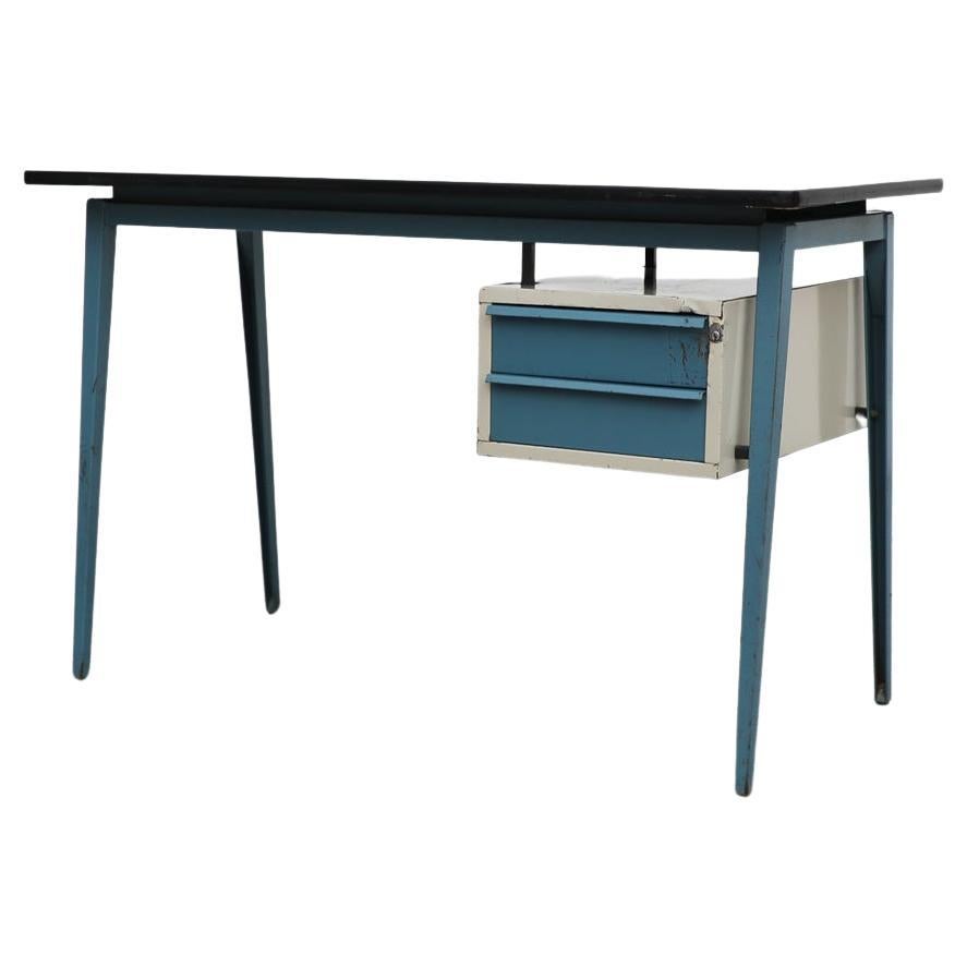 Prouve Inspired Writing Desk with Compass Legs by Marko For Sale