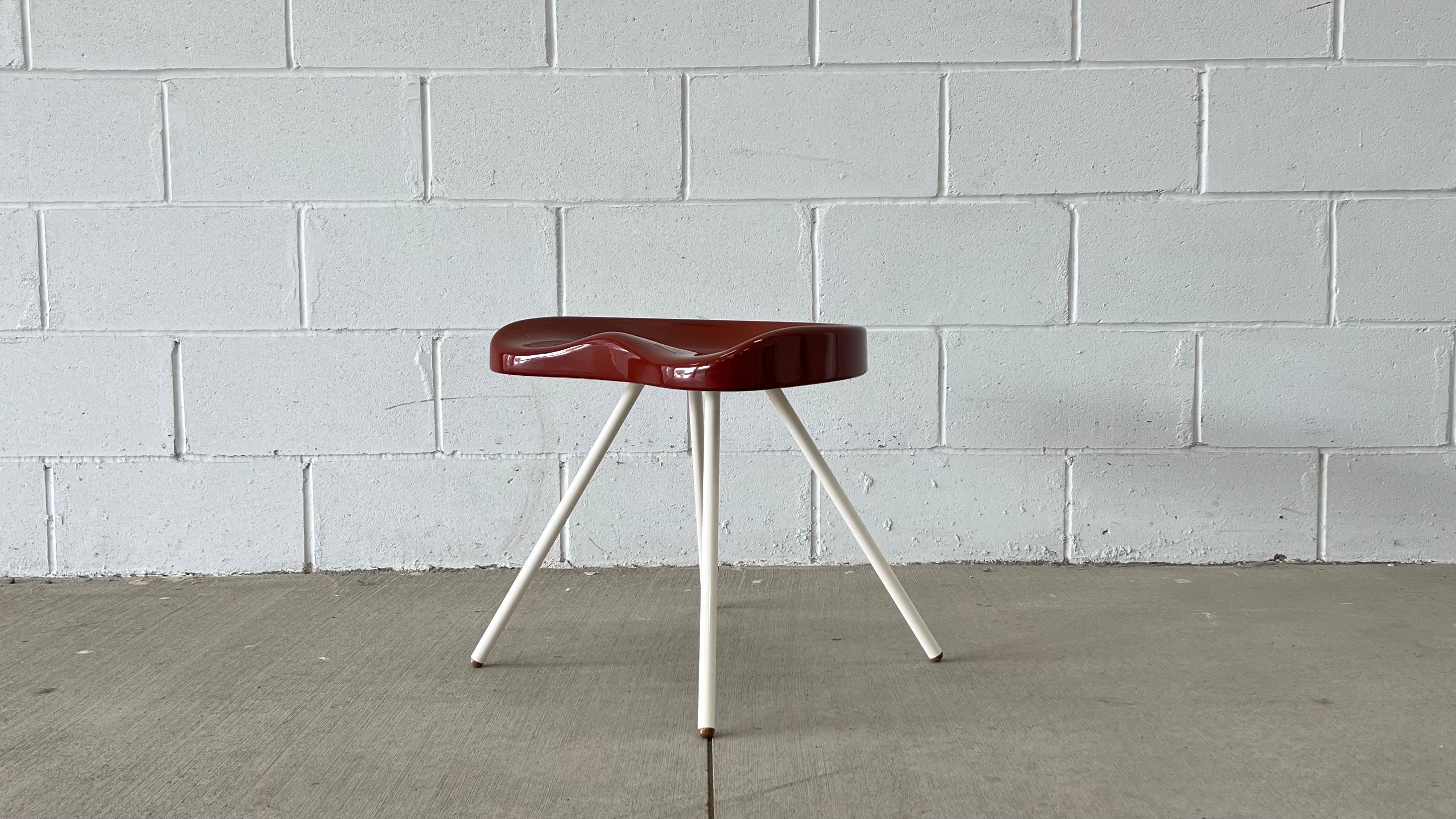Mid-Century Modern Prouvé Raw Tabouret 307 Stool by Jean Prouvé and G Star Raw for Vitra