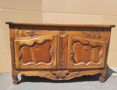 Provençal Buffet "pétrin" Carved Walnut, Early 19th Century