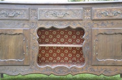 Provencal Oak Cabinet Style Louis XV, 19th Century