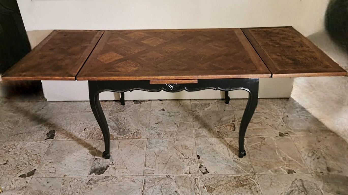 Table à rallonge française de style provençal Bon état - En vente à Prato, Tuscany