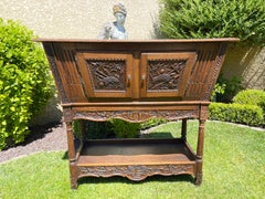 Provencal Style, French Oak Cabinet, 19th Century