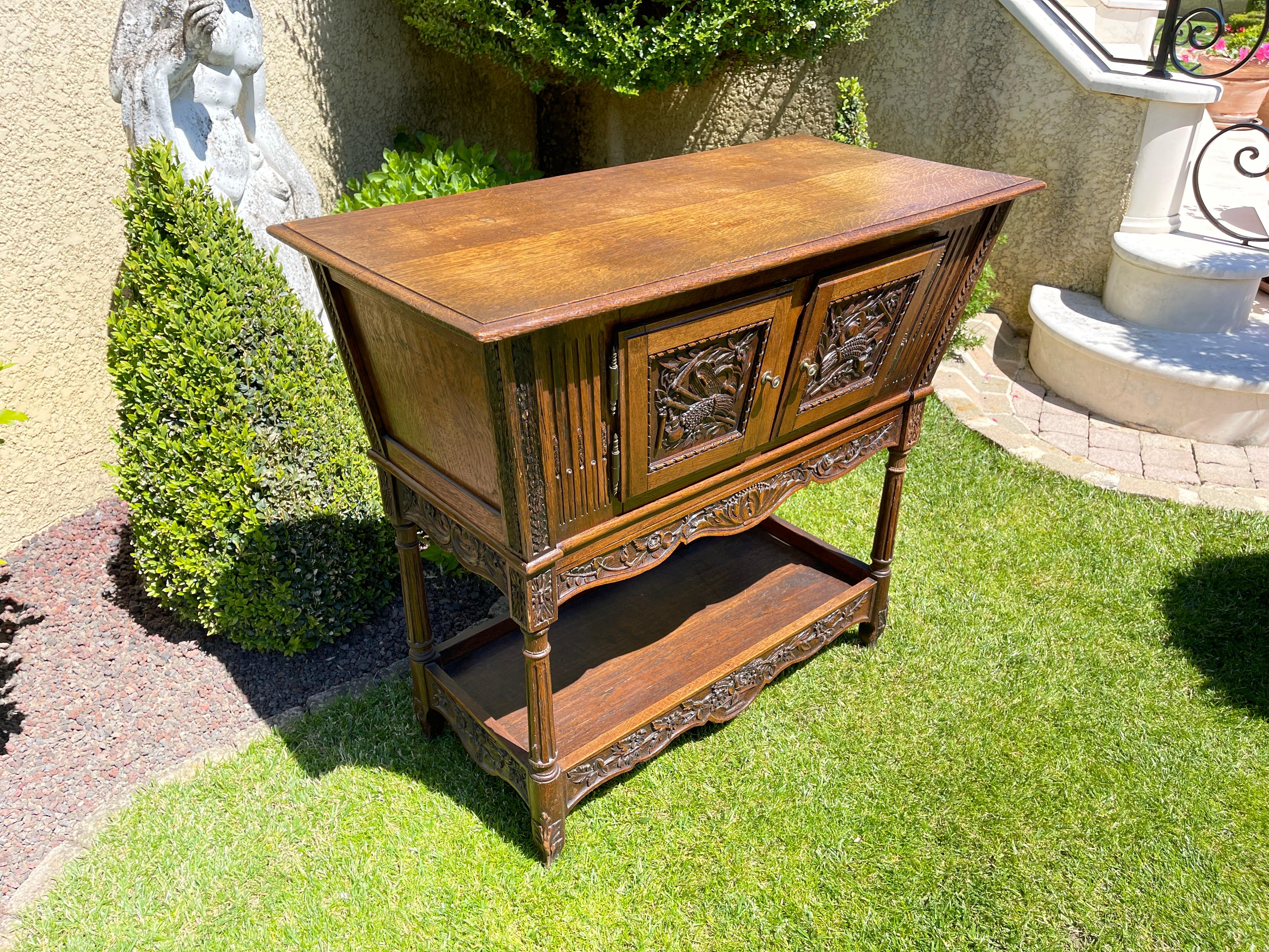 Provencal Style, French Oak Cabinet, 19th Century For Sale 3