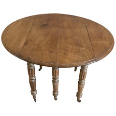 Provencal Varnished Folding Side Table