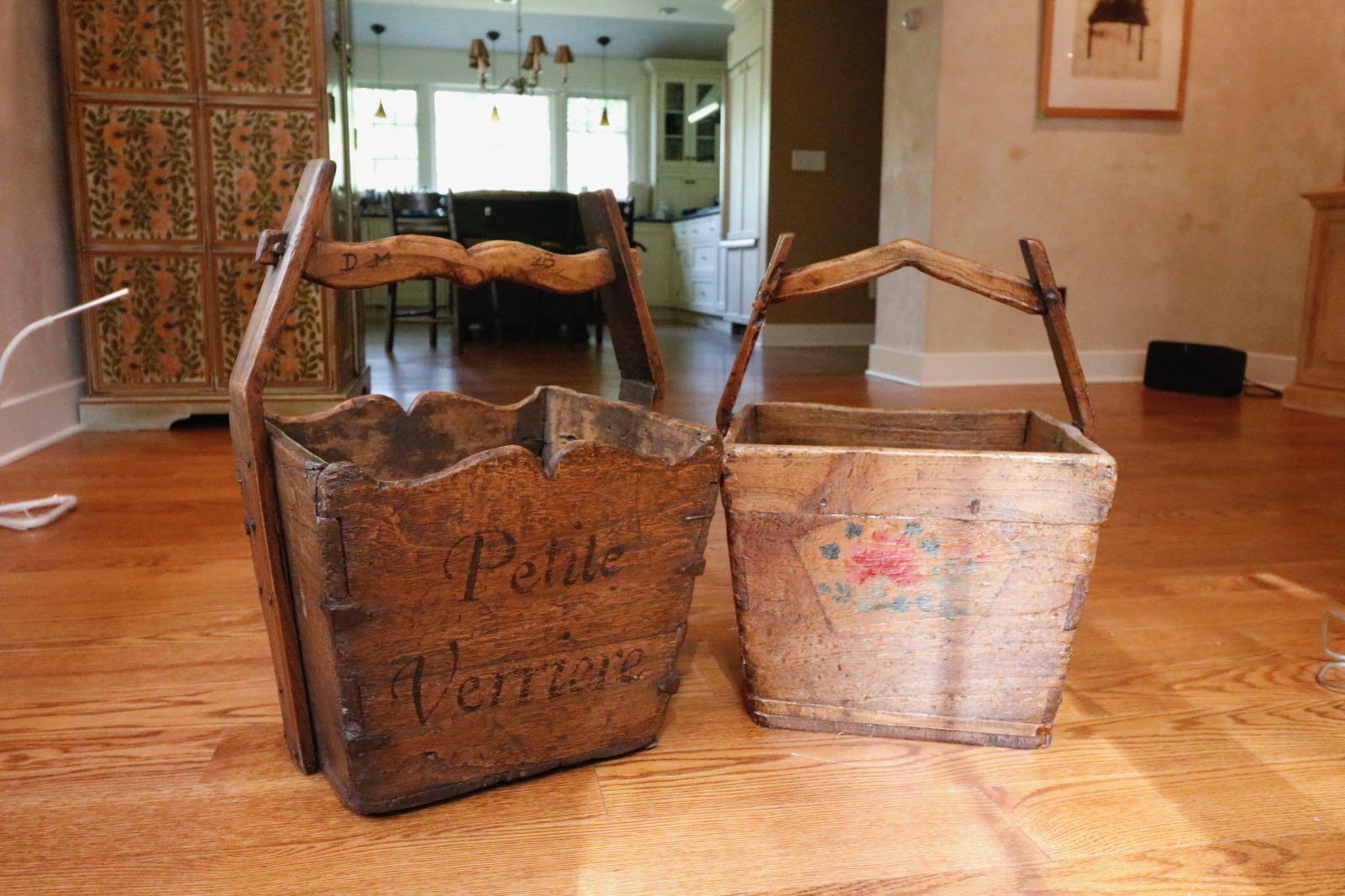 Provence Alpes Cote d'Azur Hand Made Petite Verrier Reclaimed Wood Carriers Box 4