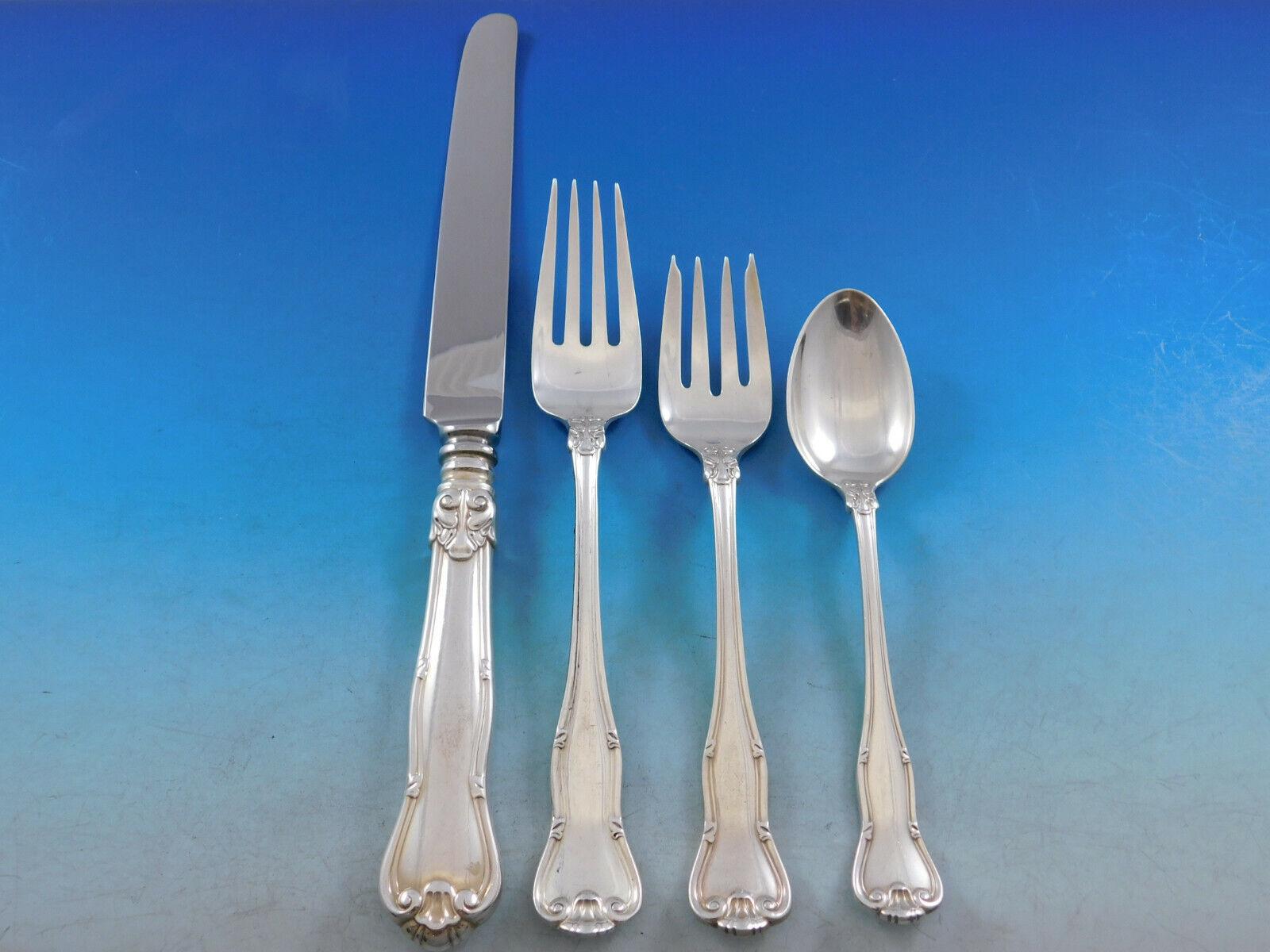 Provence by Tiffany & Co. Sterling Silver Flatware Set 12 Service 100 Pcs Dinner In Excellent Condition In Big Bend, WI