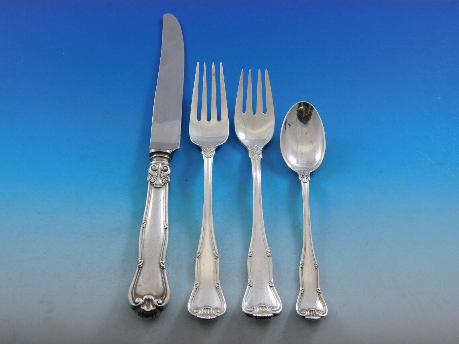 Dinner size provence by Tiffany & Co. sterling silver flatware set - 80 pieces. This set includes:

12 dinner size knives, 9 7/8