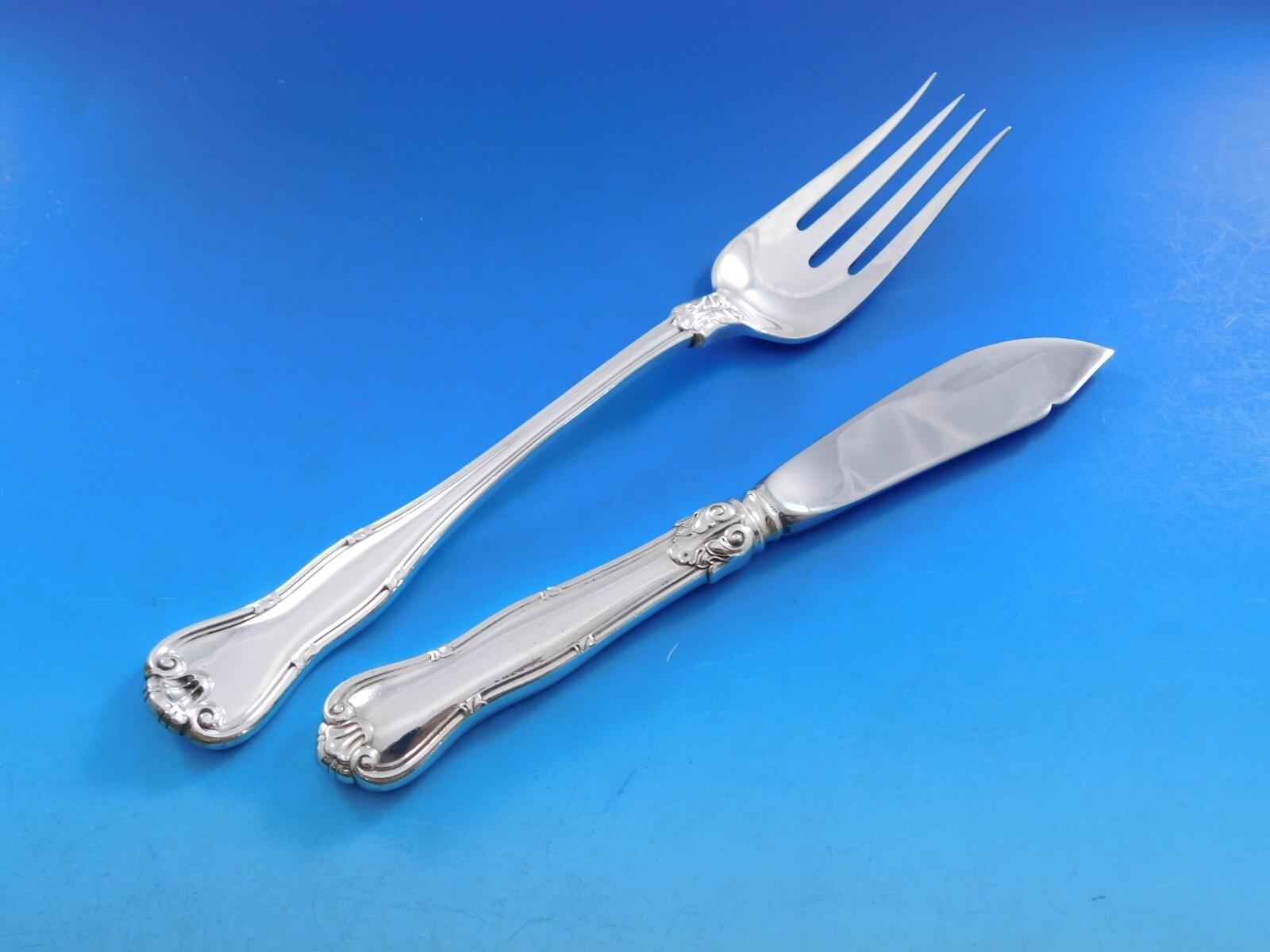 Provence di Tiffany & Co. Set di posate in argento Sterling 12 Servizio 81 pezzi Cena In condizioni ottime in vendita a Big Bend, WI