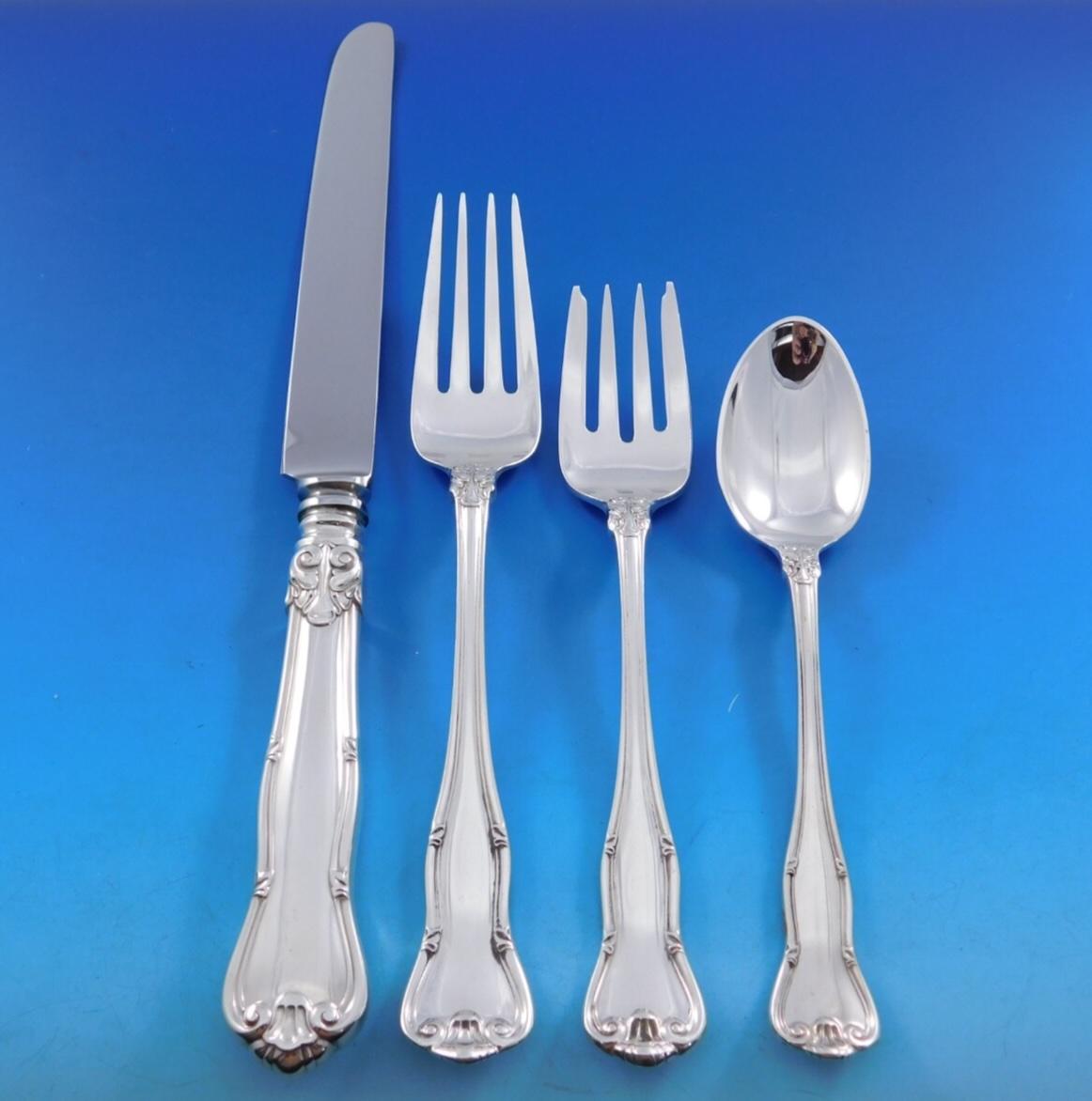 Provence di Tiffany & Co. Set di posate in argento Sterling 12 Servizio 81 pezzi Cena in vendita 4