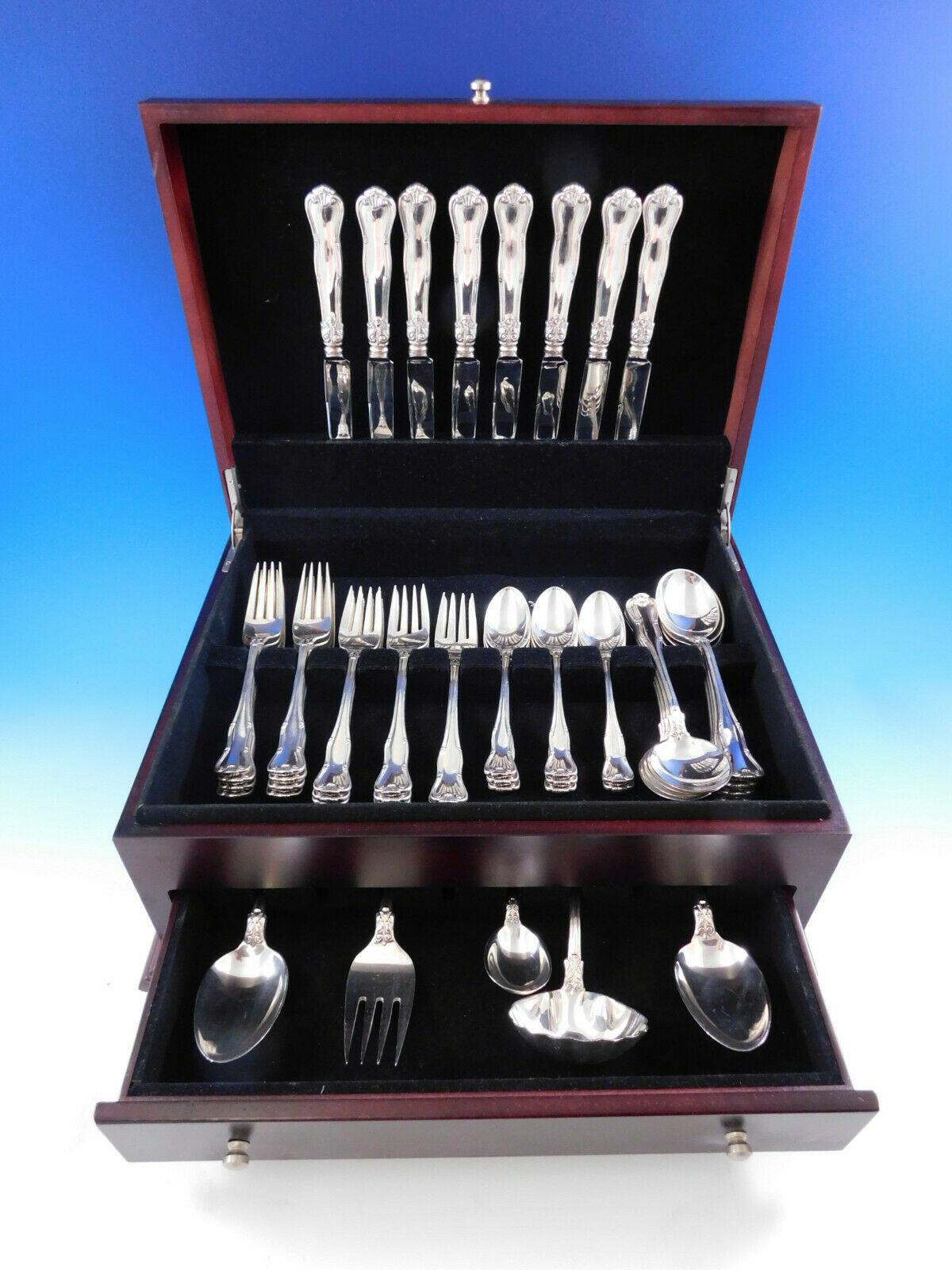 Provence by Tiffany & Co. Sterling silver flatware set - 45 pieces. This set includes:

8 regular knives, 9