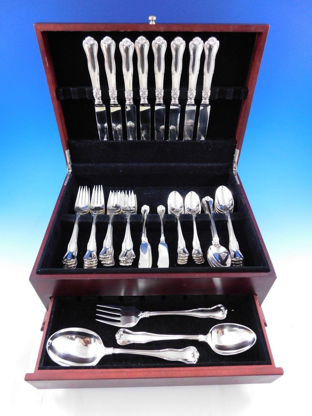 Provence di Tiffany & Co. Set di posate in argento Sterling 8 Servizio 51 pezzi Cena in vendita 4