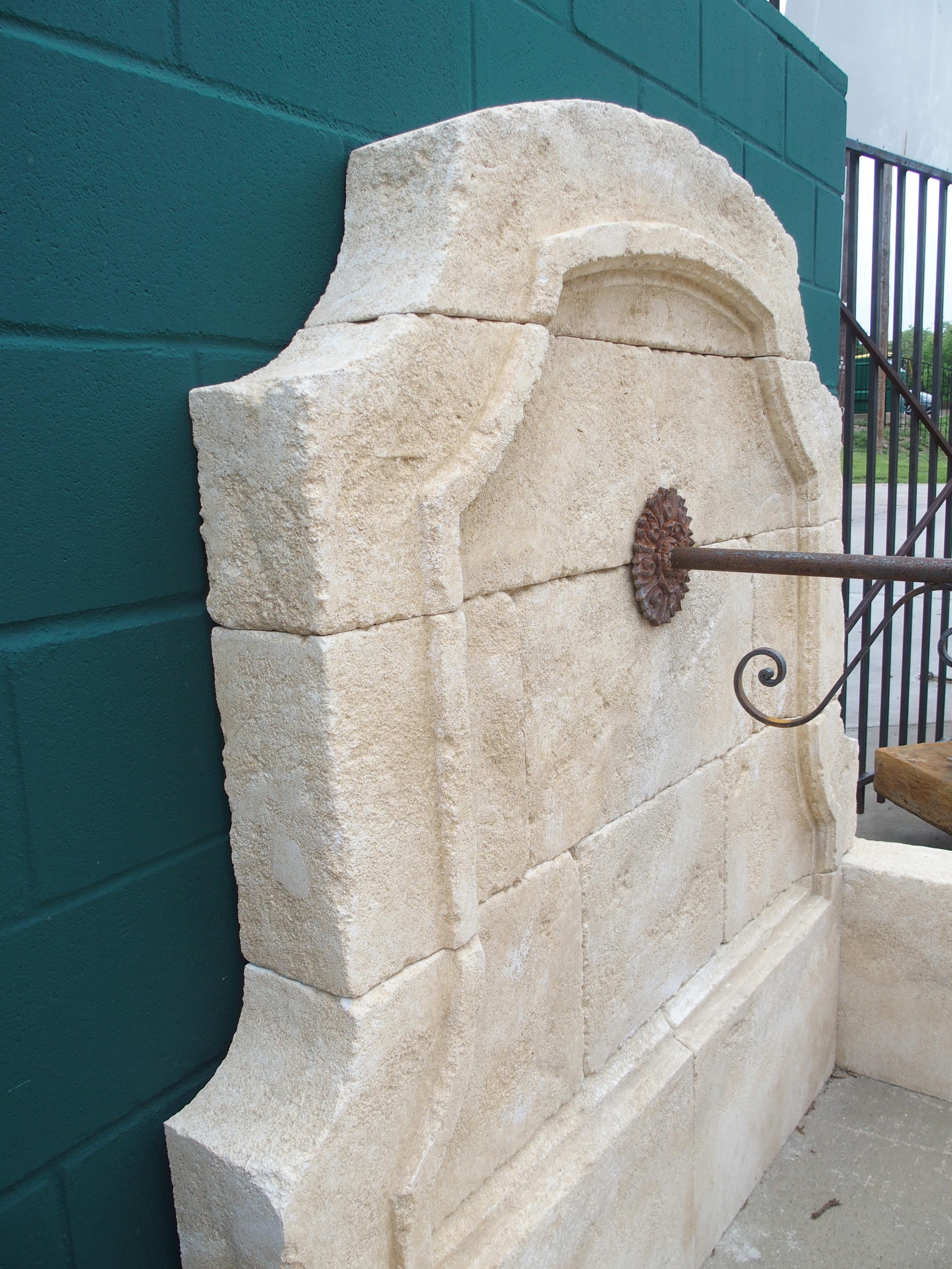Provence, France Wall Fountain Embellished With Canted Corners 1