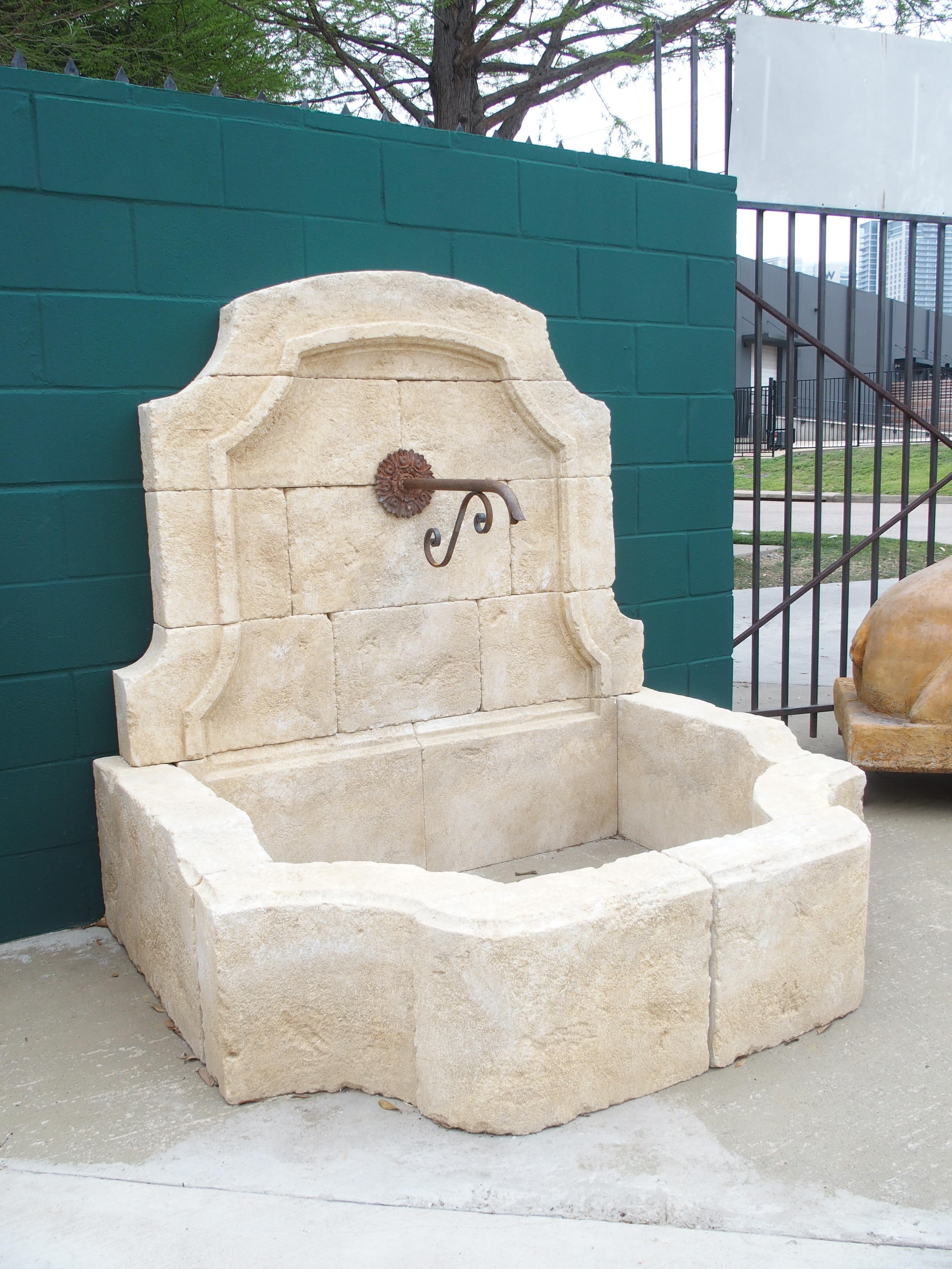 Provence, France Wall Fountain Embellished With Canted Corners 7