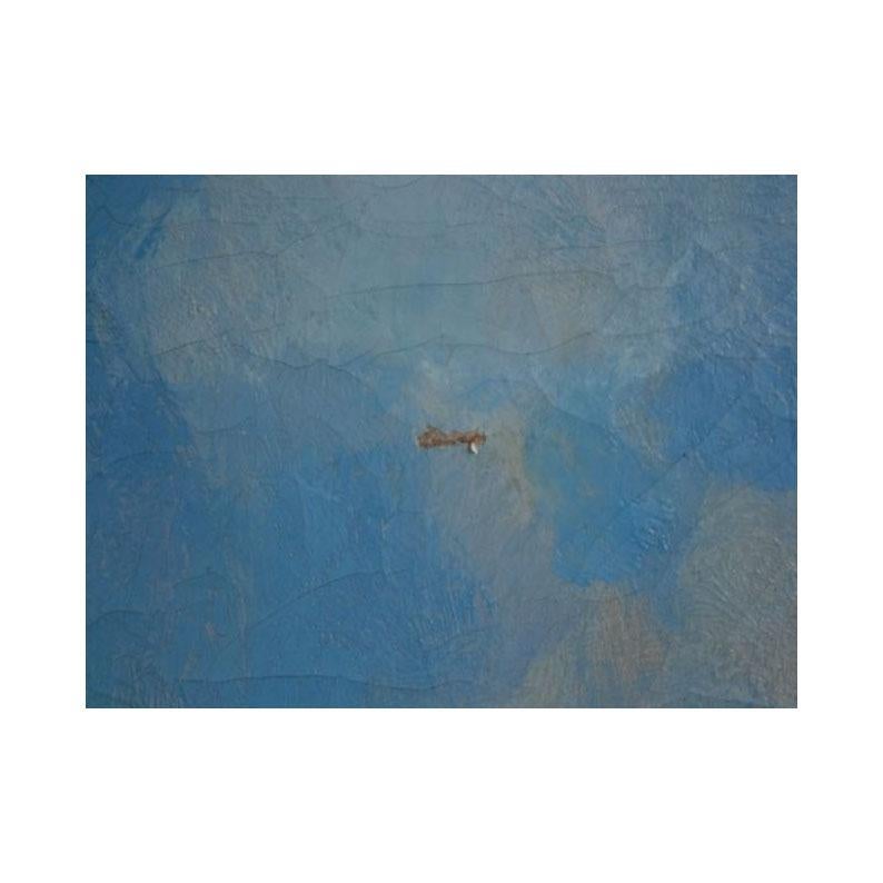Français Peinture à l'huile sur toile - Paysage marin de Provence Raymond Allegre en vente