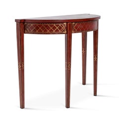 Console a mezzaluna rossa Provenza