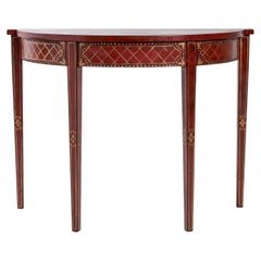 Console a mezzaluna rossa Provenza