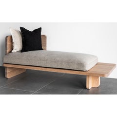 Provide Series – Day Bed in solid Oak and Belgium Linen Upholstery