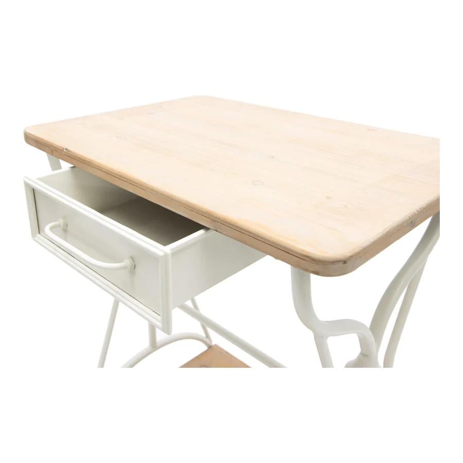  Province Petit Blanc Sewing Table In Excellent Condition For Sale In BALCATTA, WA